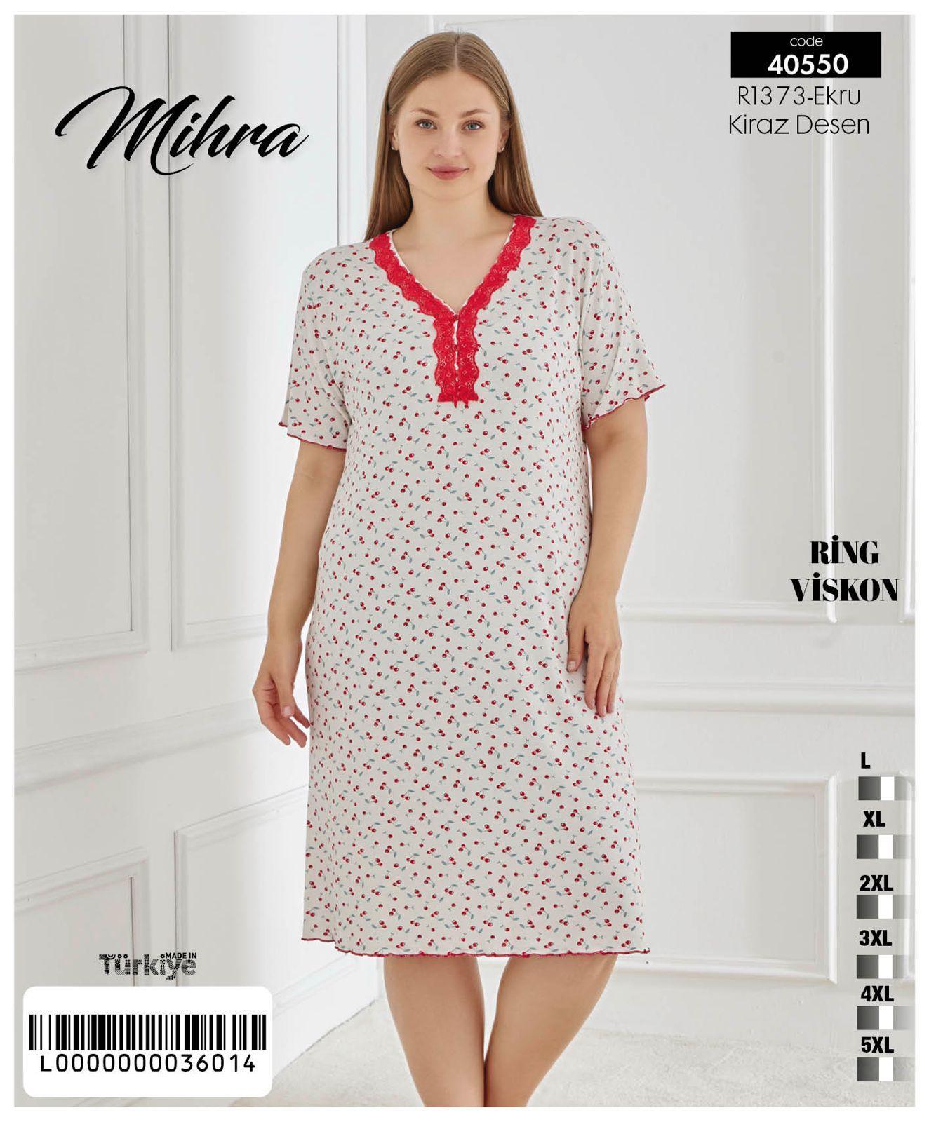 Mihra Viskon Uzun Gecelik PJD0501