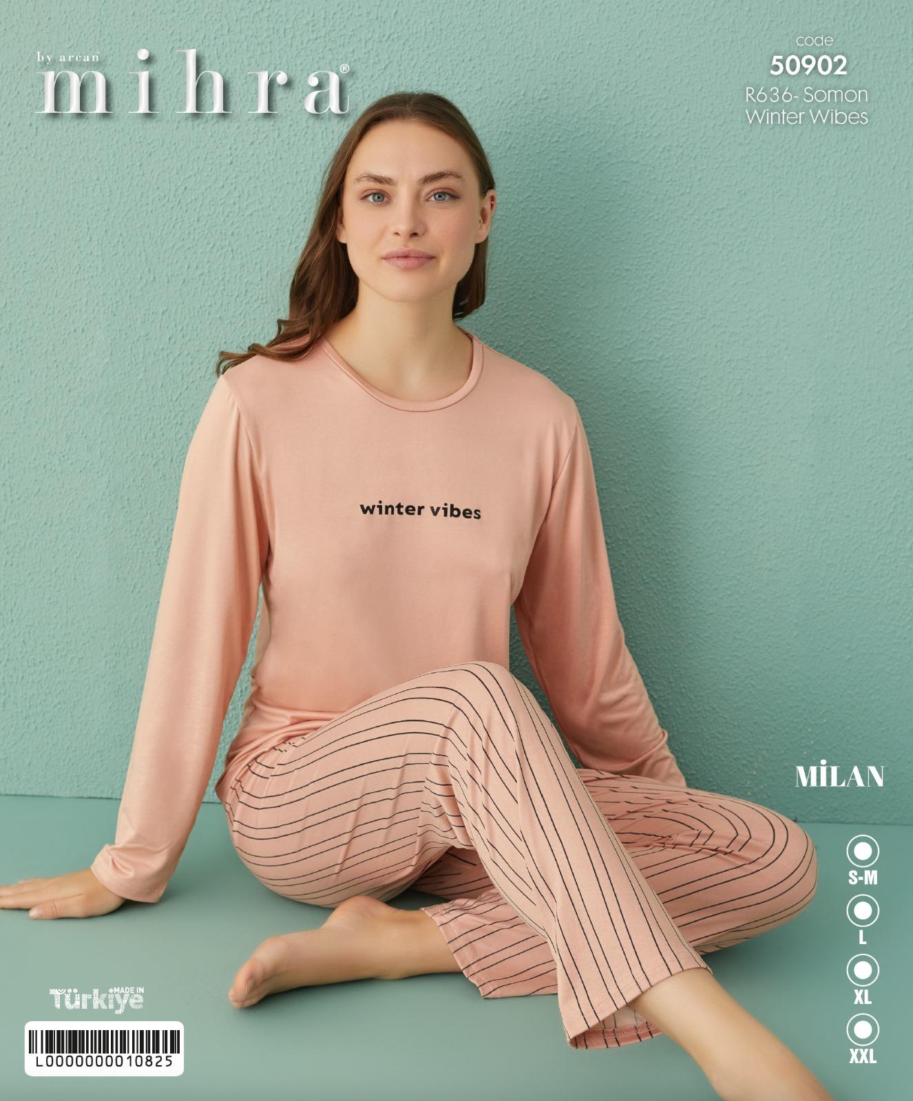 Milan Basic Uzunkol Pijama Takımı  PJT9601