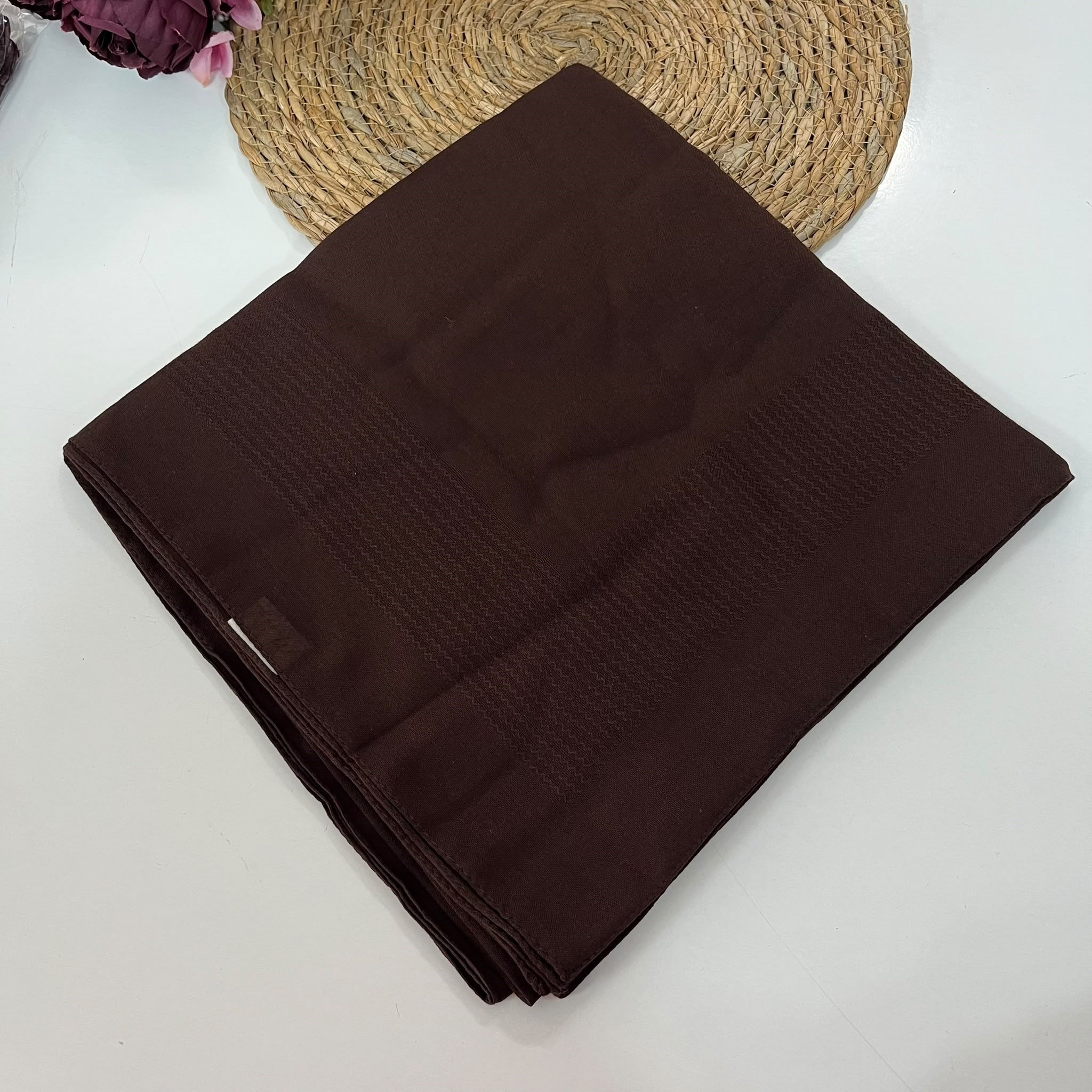 Miray 120 cm Pano Pamuk Eşarp Acı Kahve  BYA0437