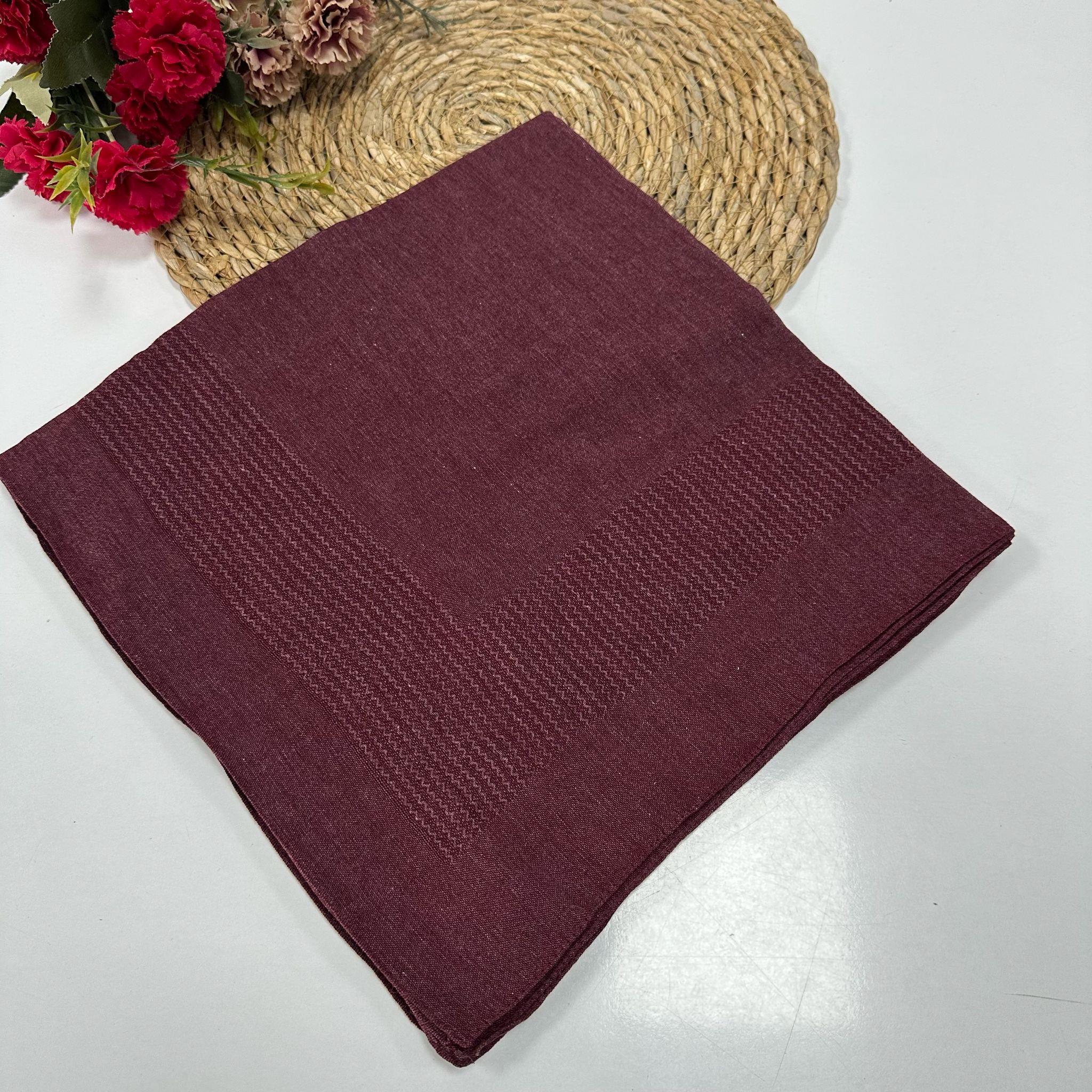 Miray 120 cm Pano Pamuk Eşarp Mürdüm BYA0425