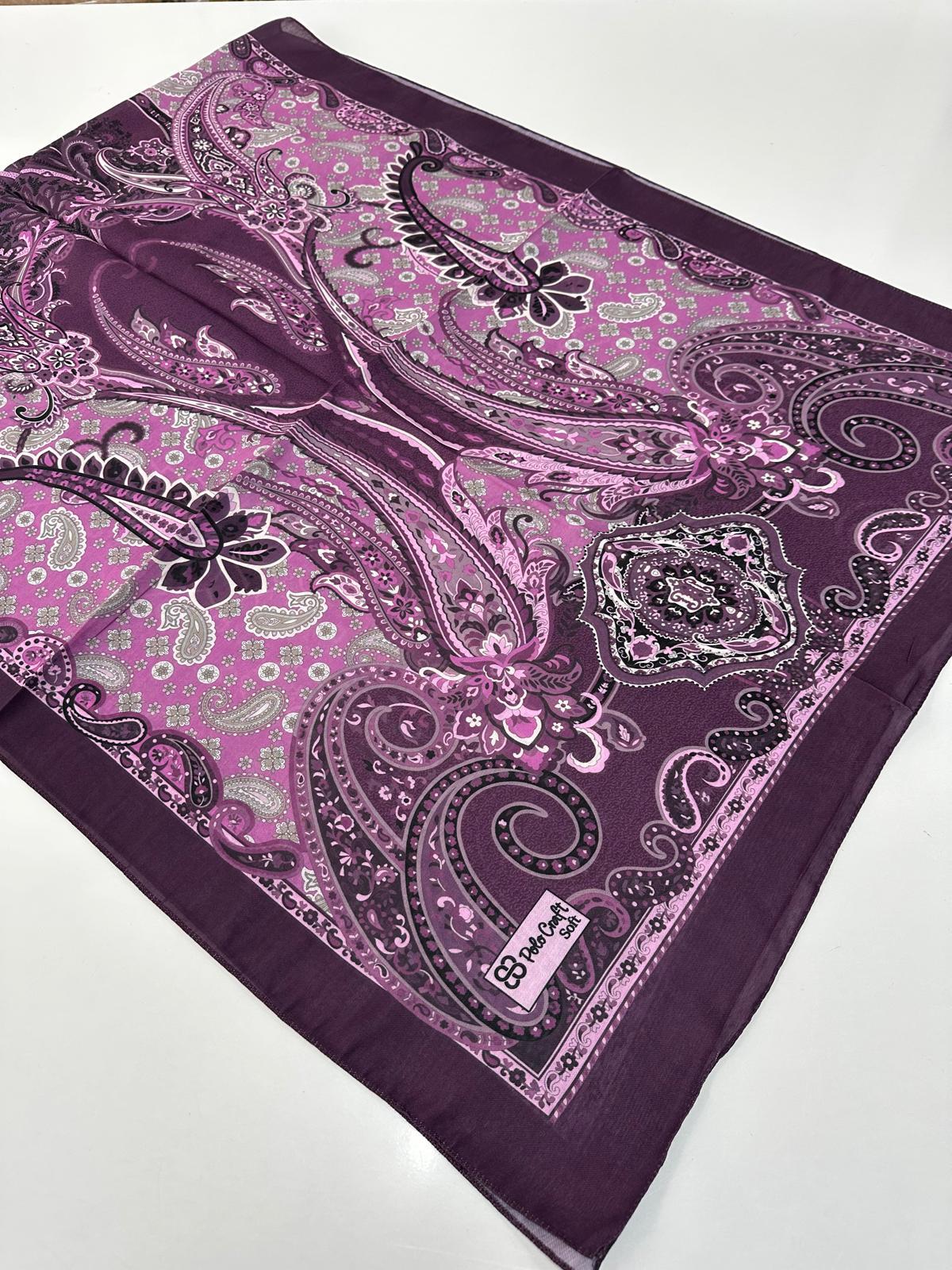 Polo Craft Soft Pamuklu Şal Etro Desen FZY0503