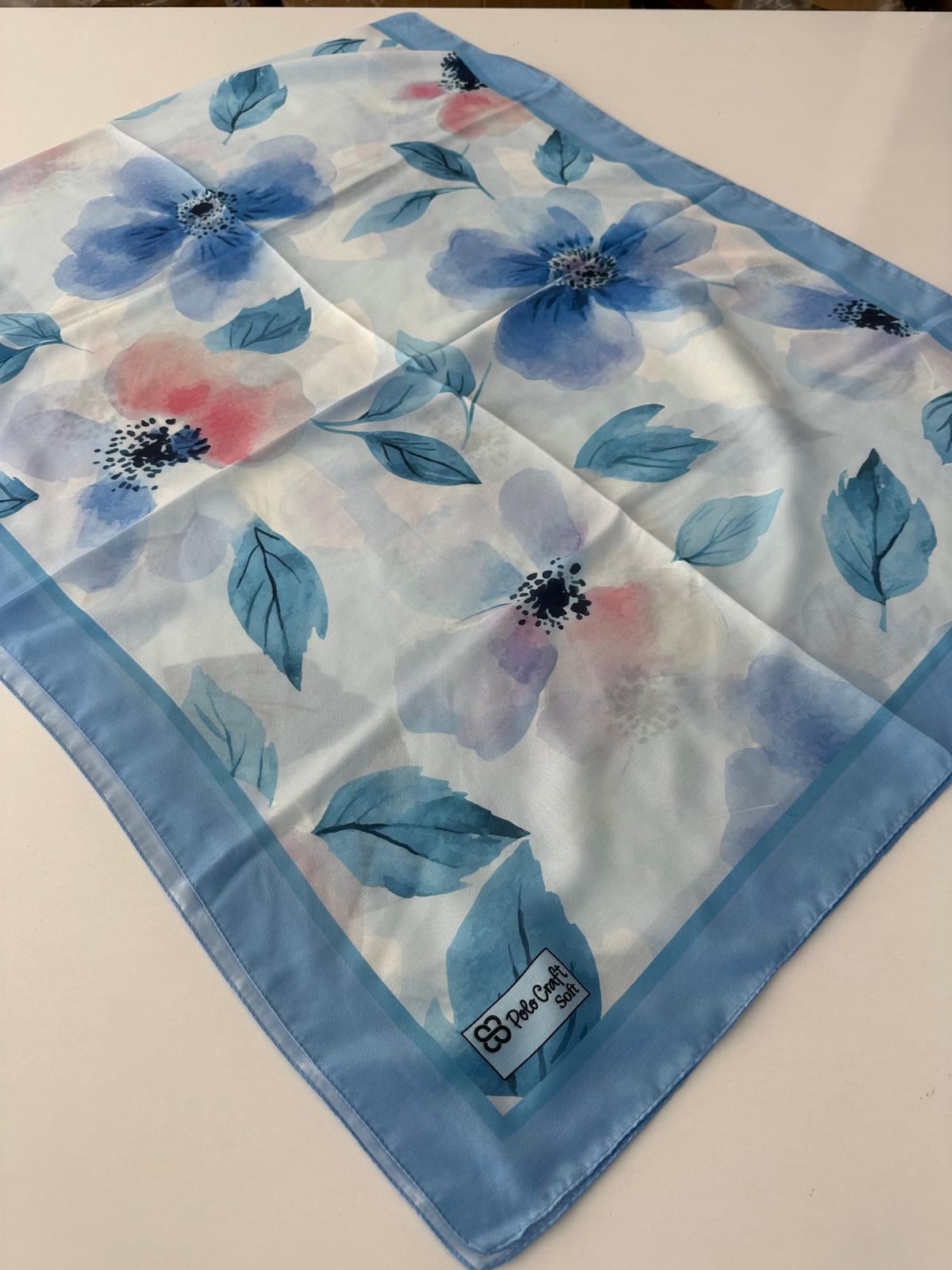 Polo Craft Soft Pamuklu Şal Mavi Serisi FZY0806