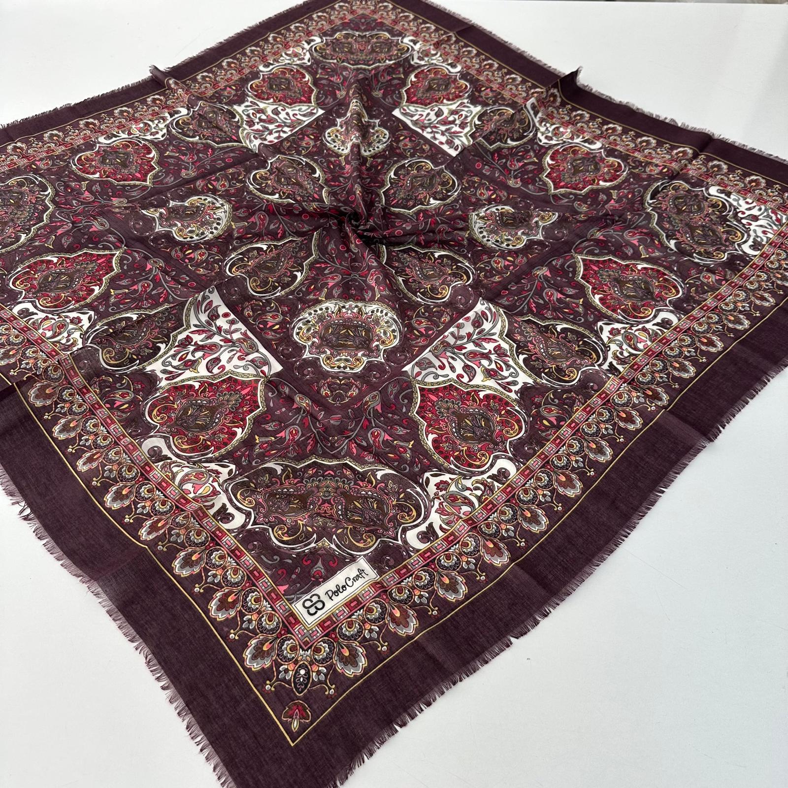 Polo Craft Yazlık Çekme Koton Eşarp Çiçekli PRC0704