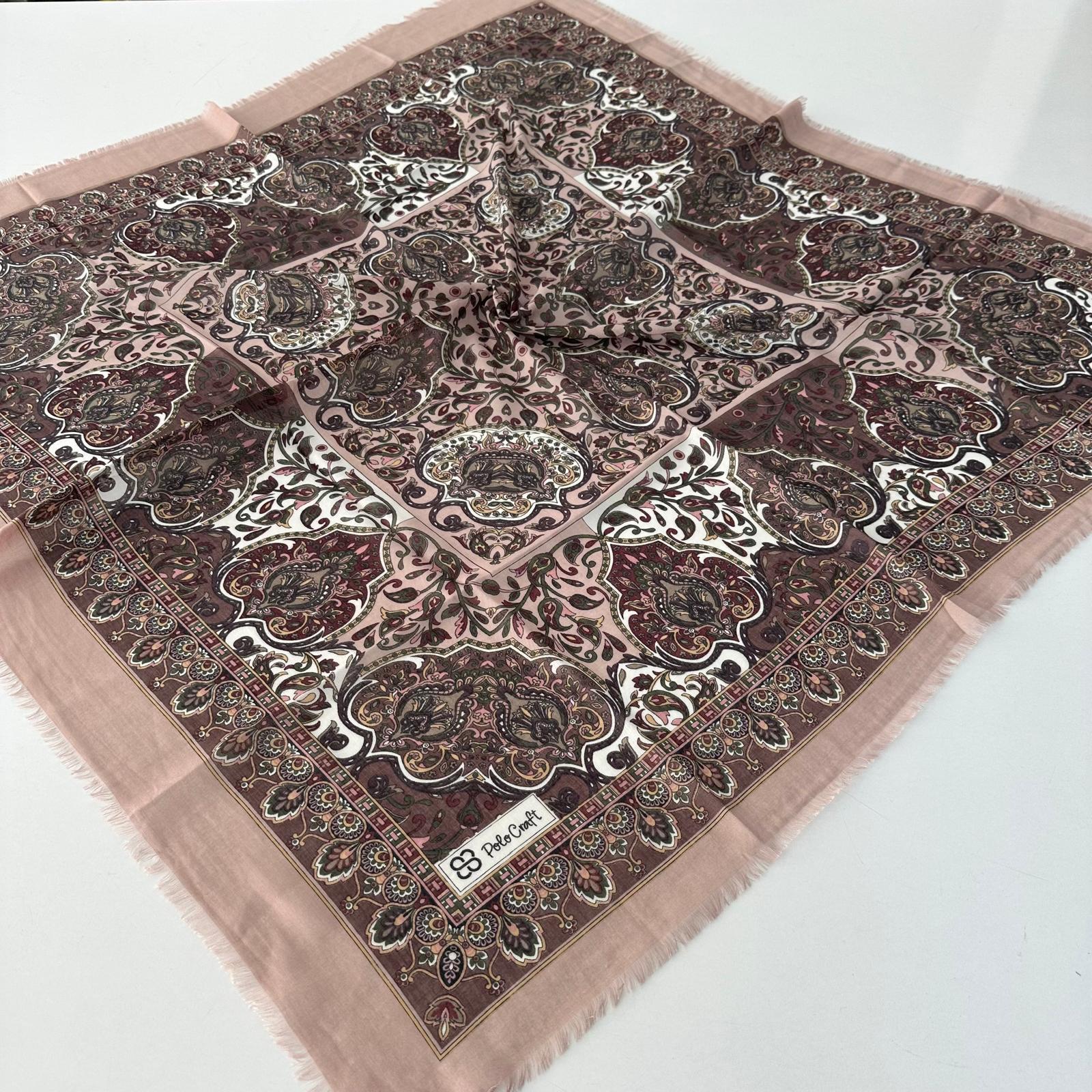 Polo Craft Yazlık Çekme Koton Eşarp Çiçekli PRC0707