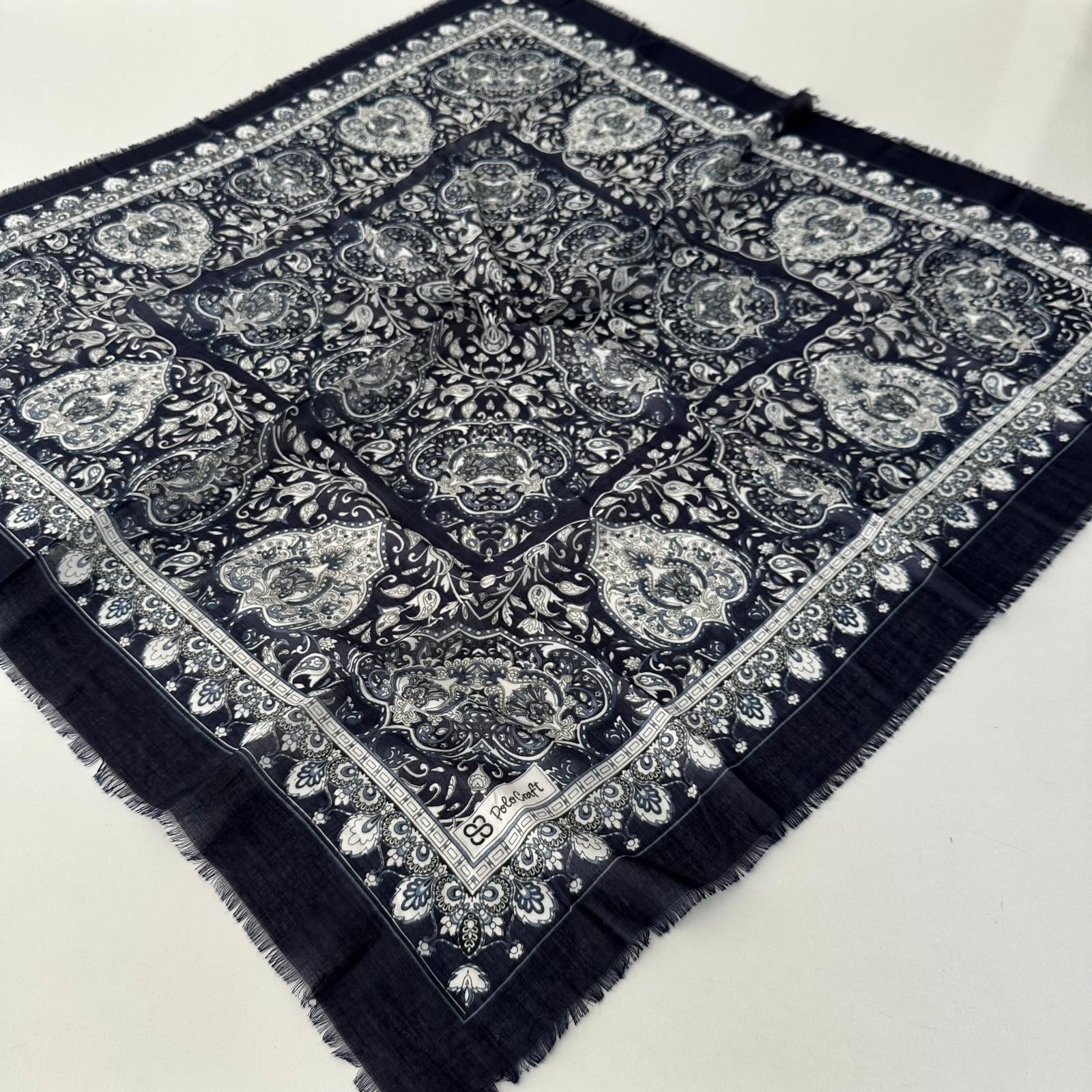 Polo Craft Yazlık Çekme Koton Eşarp Çiçekli PRC0702