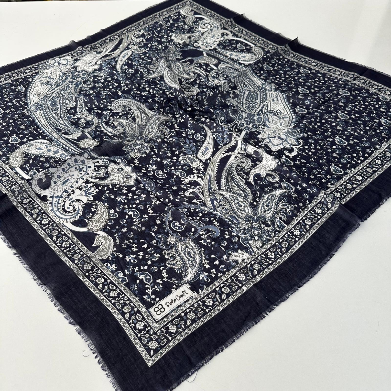 Polo Craft Yazlık Çekme Koton Eşarp Çiçekli PRC0811