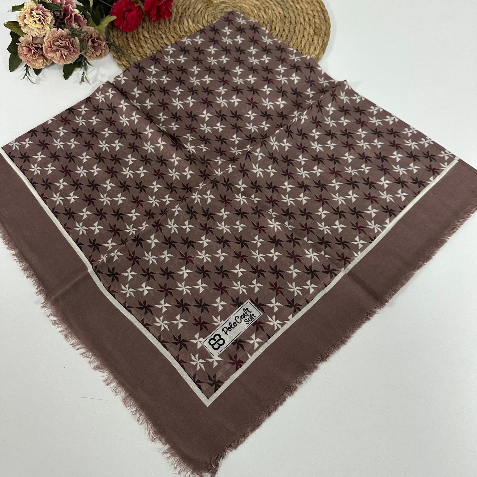 Polo Craft Yazlık Çekme Koton Eşarp Çiçekli PRC1202