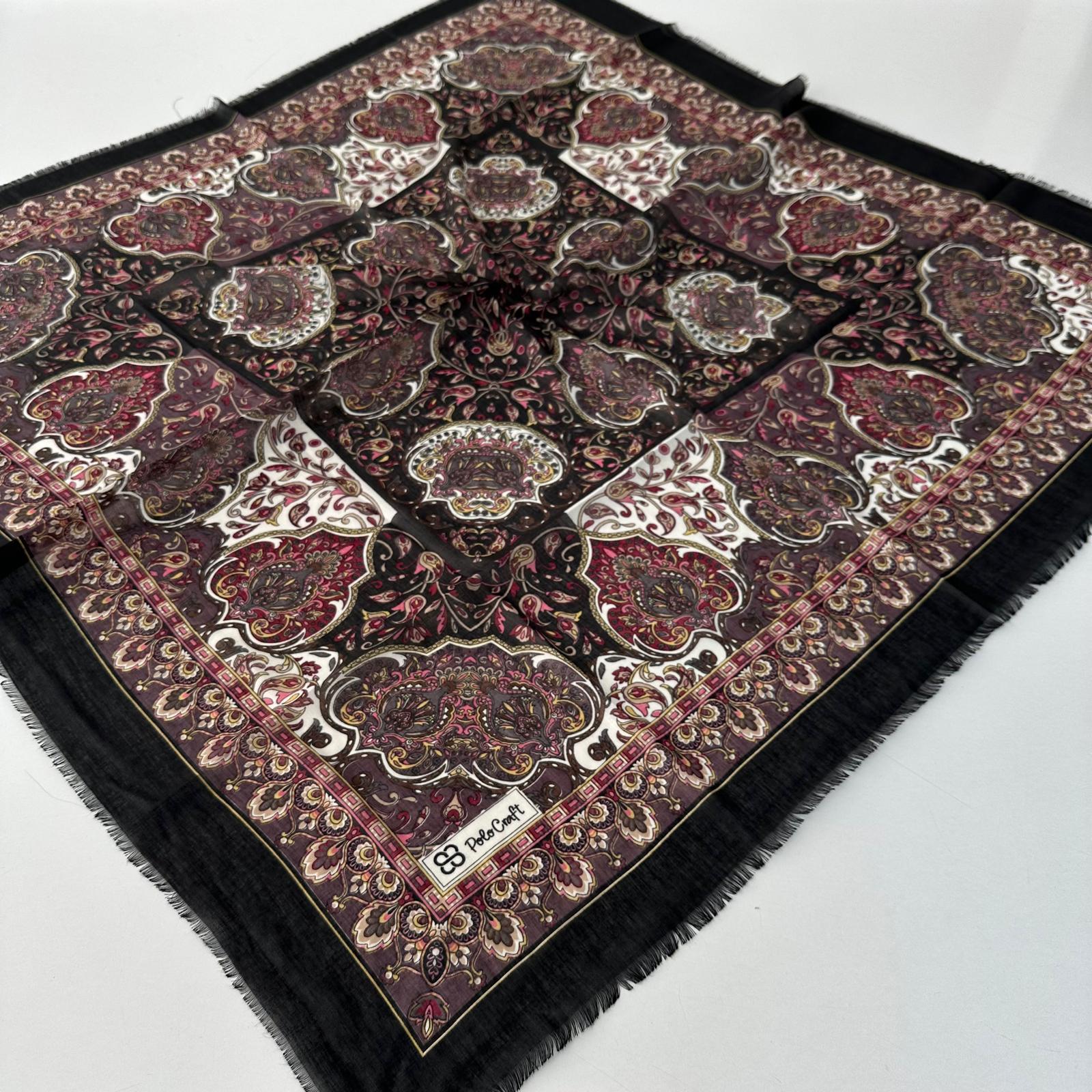 Polo Craft Yazlık Çekme Koton Eşarp Çiçekli PRC0705