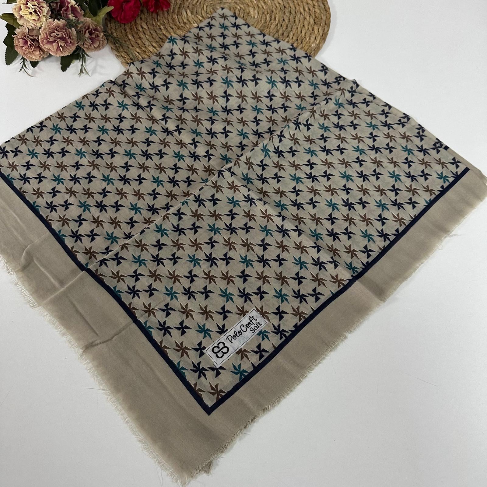 Polo Craft Yazlık Çekme Koton Eşarp Çiçekli PRC1211