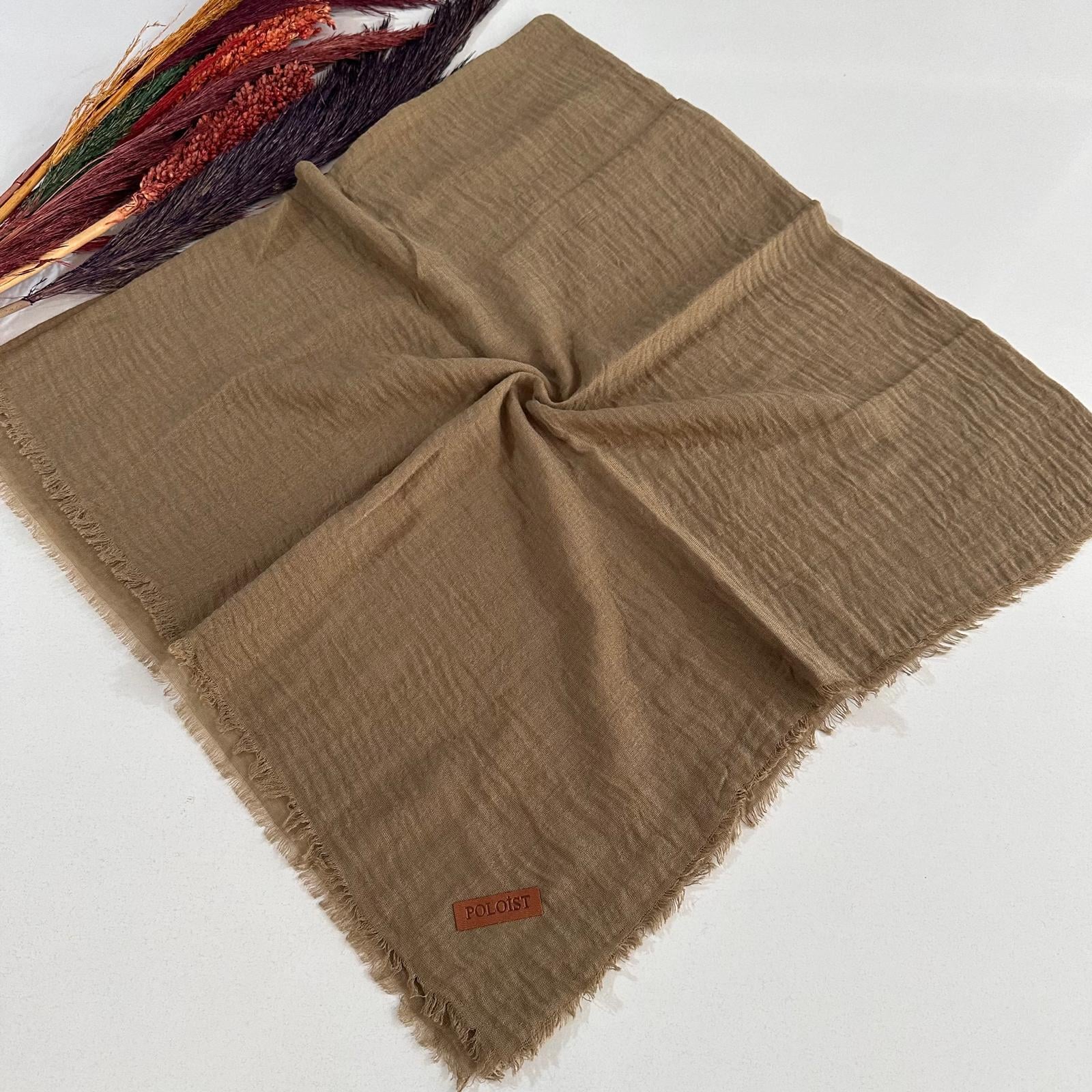 Polo İst. Bürümcük Camel Eşarp NY0132
