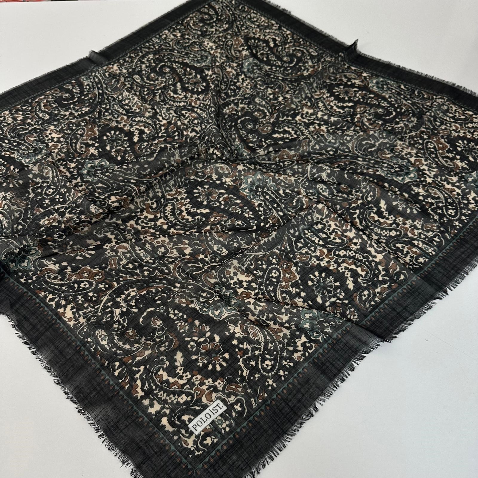 Polo İst. Pamuklu Flamlı Eşarp PFW4019