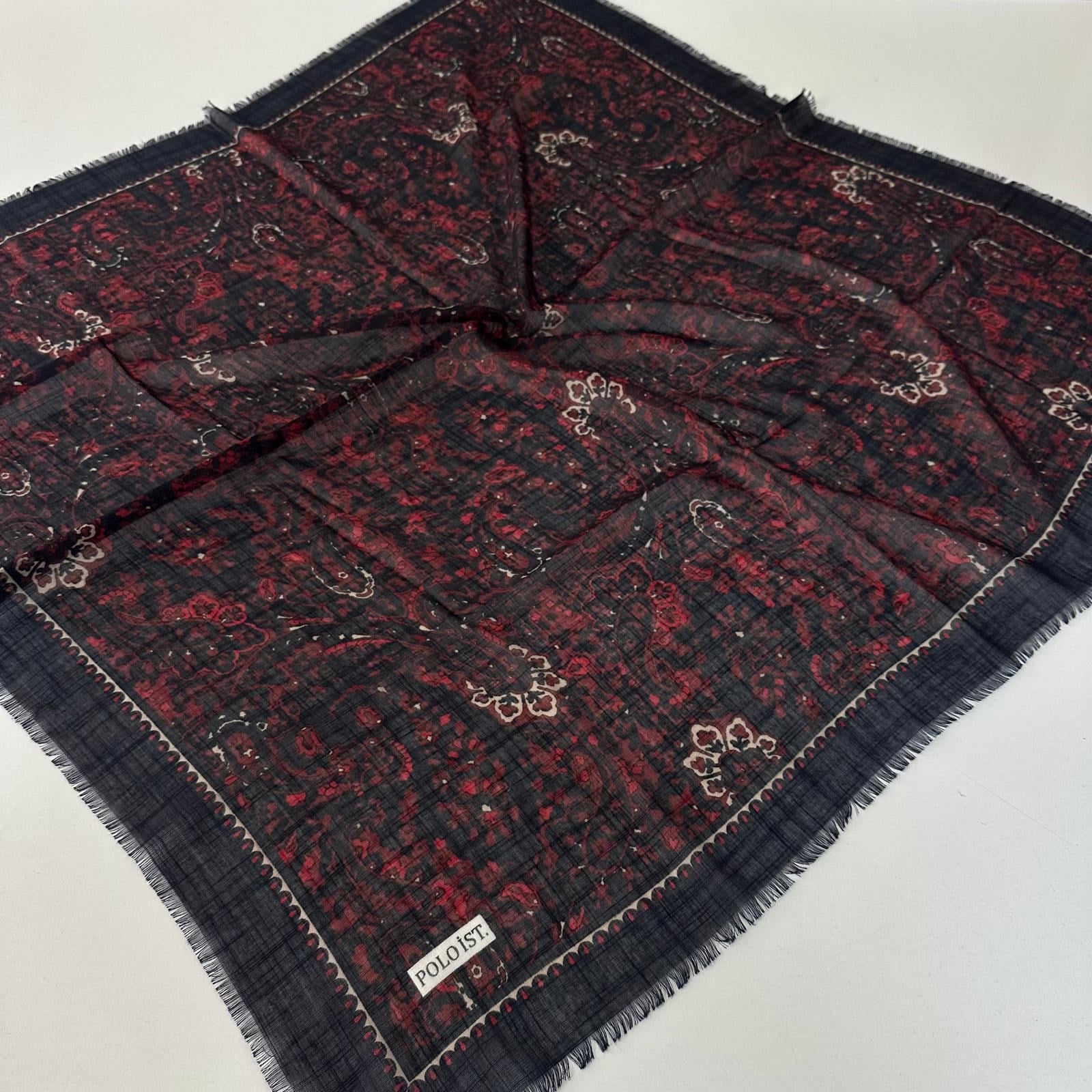 Polo İst. Pamuklu Flamlı Eşarp PFW4022