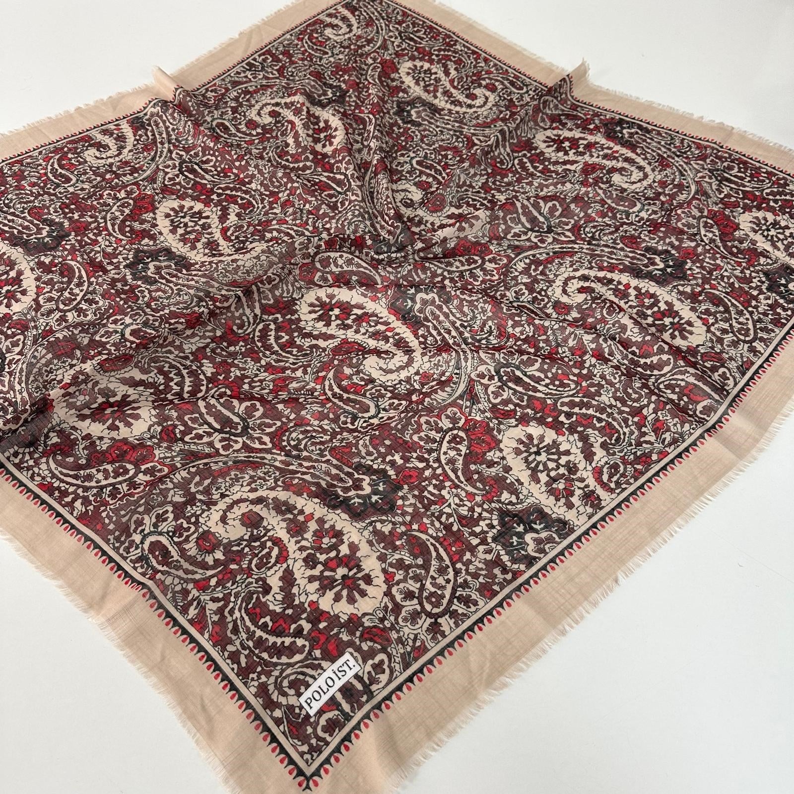 Polo İst. Pamuklu Flamlı Eşarp PFW4007