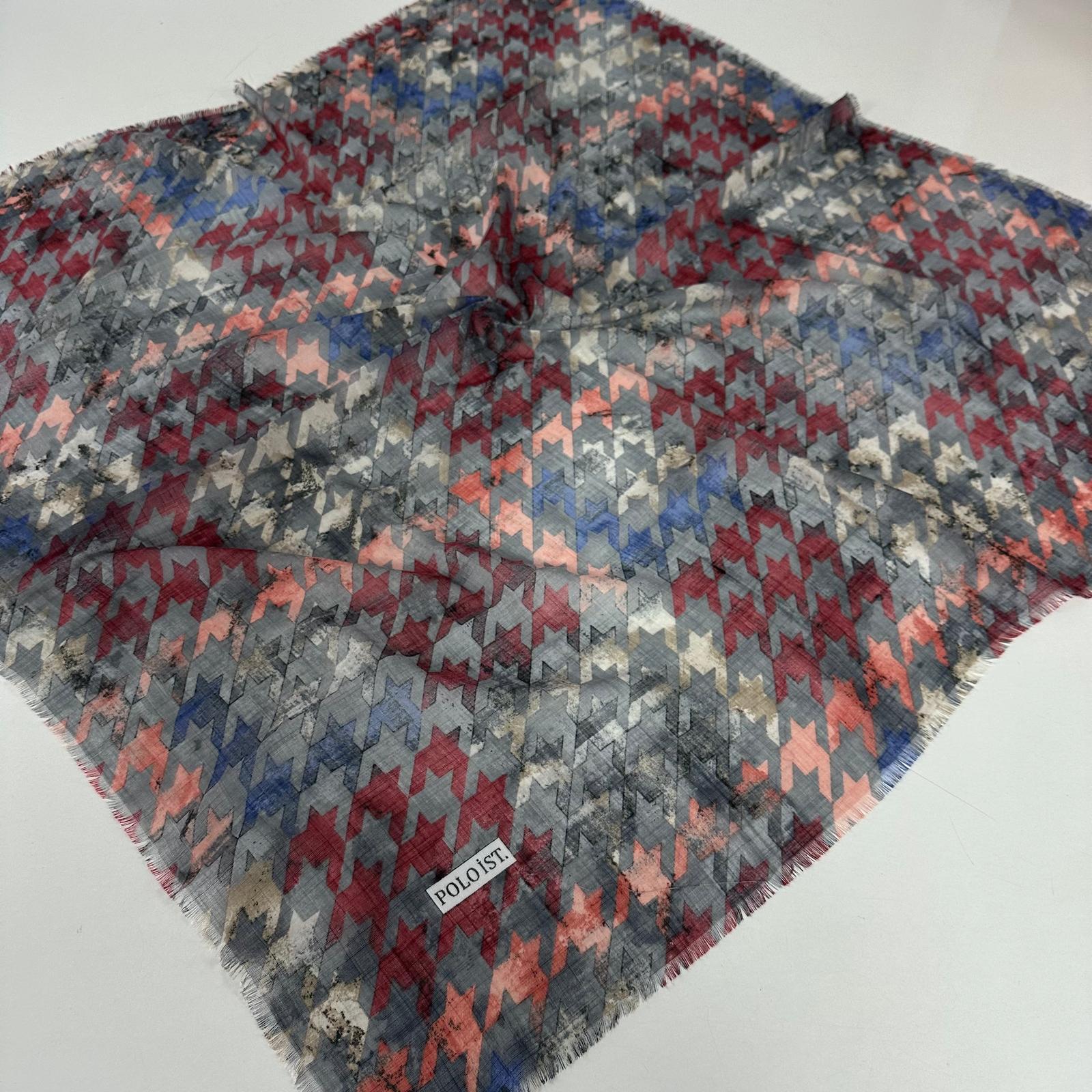 Polo İst. Pamuklu Flamlı Eşarp PFW3608
