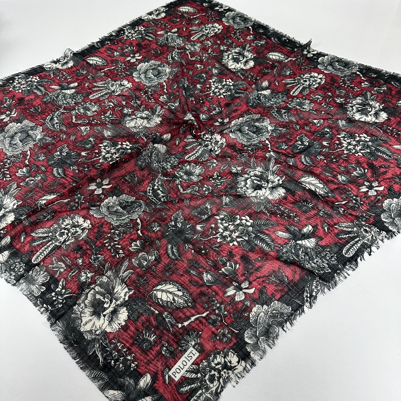 Polo İst. Pamuklu Flamlı Eşarp PFW3414