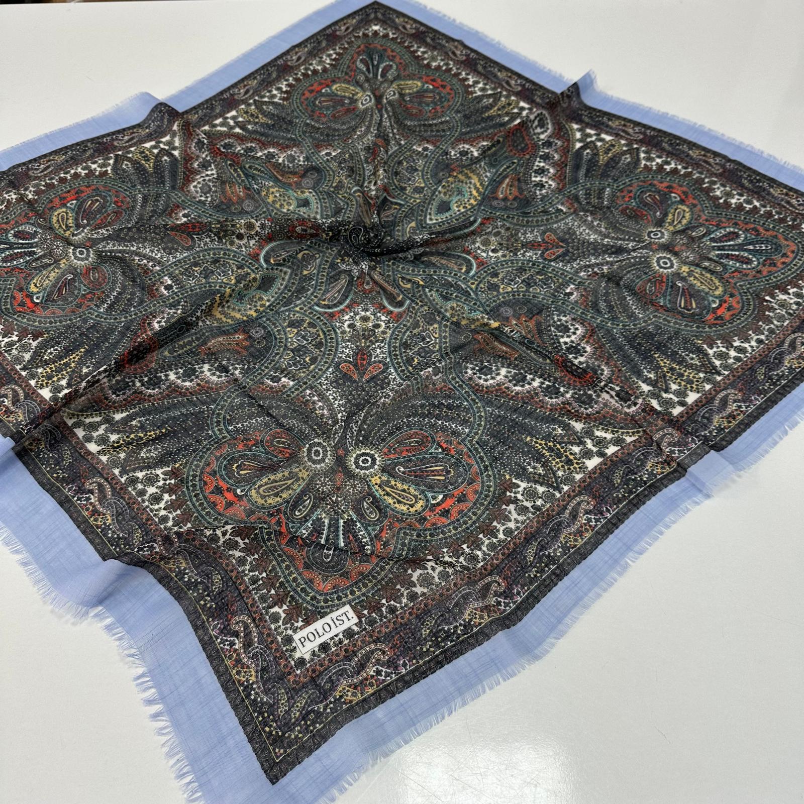 Polo İst. Pamuklu Flamlı Eşarp PFW3217