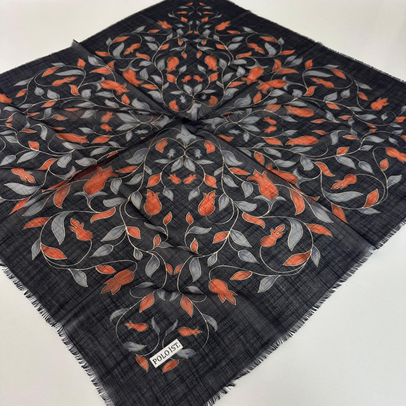 Polo İst. Pamuklu Flamlı Eşarp PFW3918
