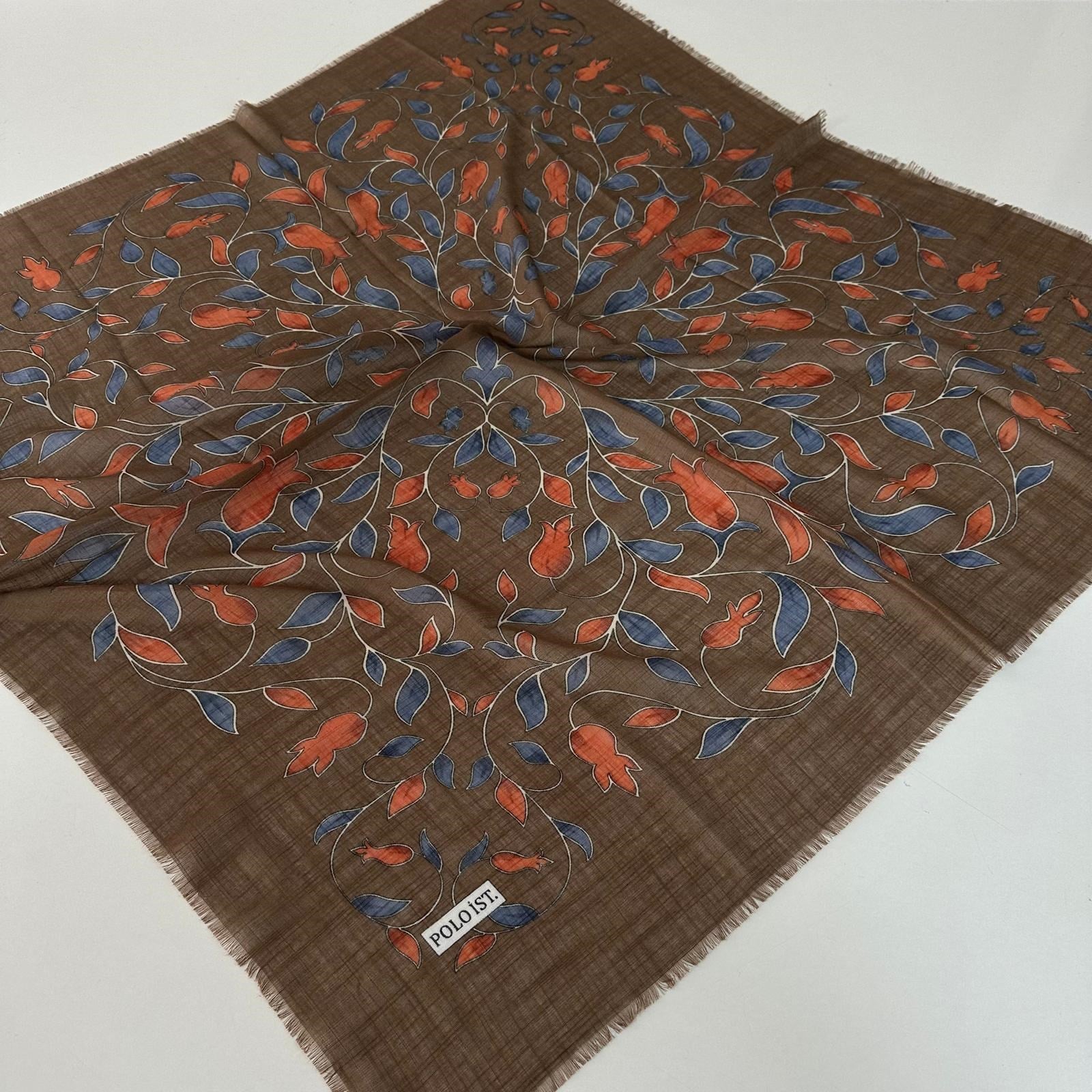 Polo İst. Pamuklu Flamlı Eşarp PFW3908