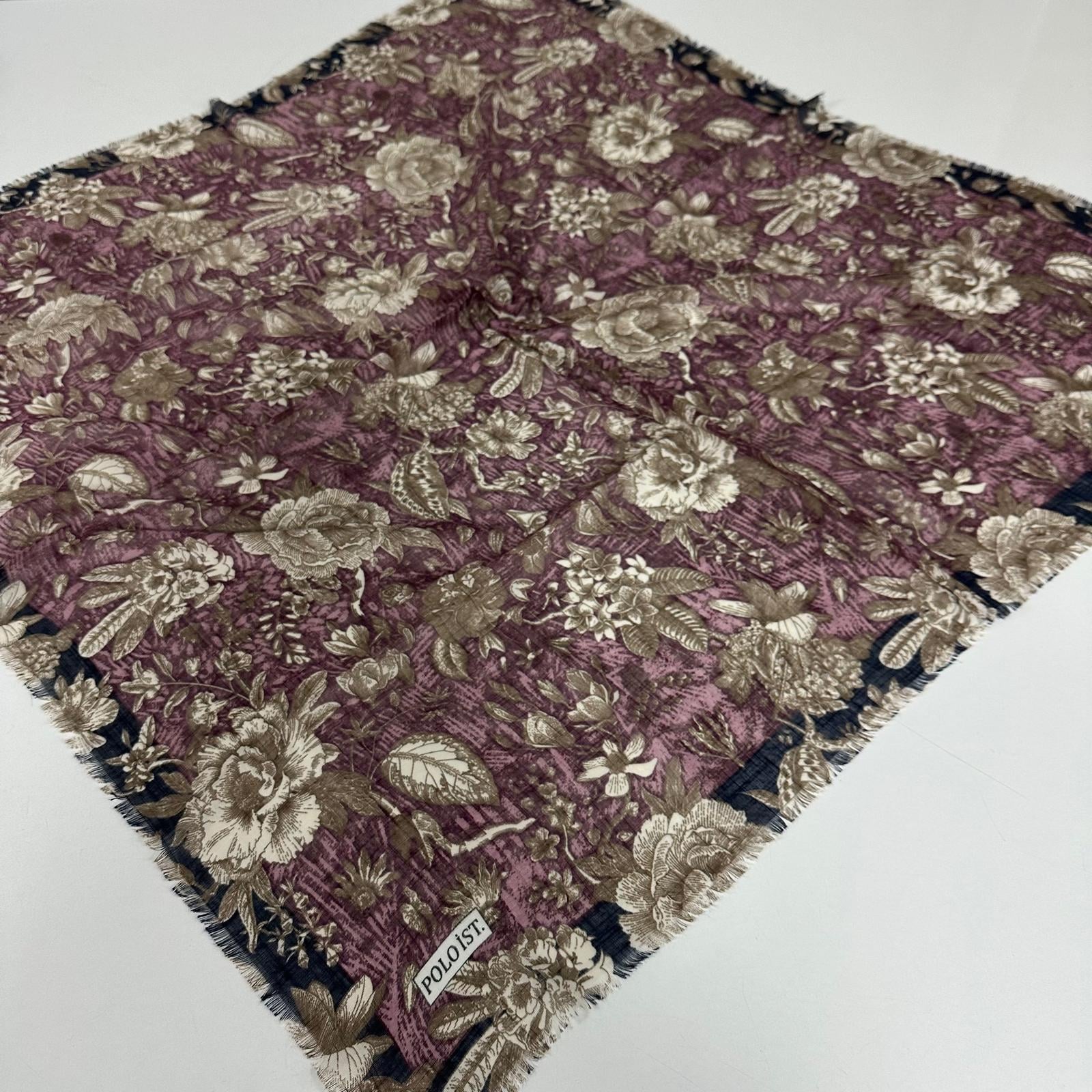 Polo İst. Pamuklu Flamlı Eşarp PFW3401