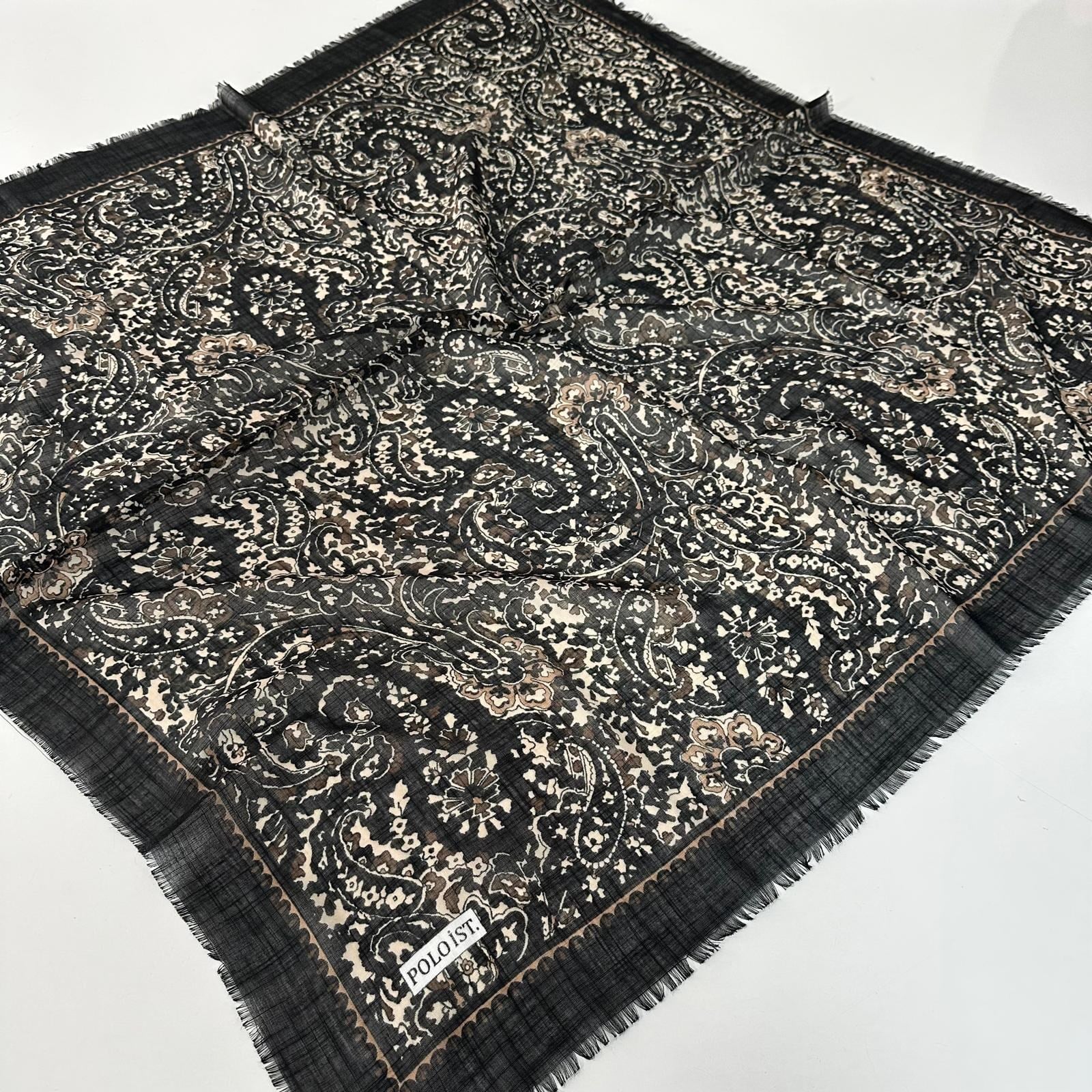 Polo İst. Pamuklu Flamlı Eşarp PFW4006