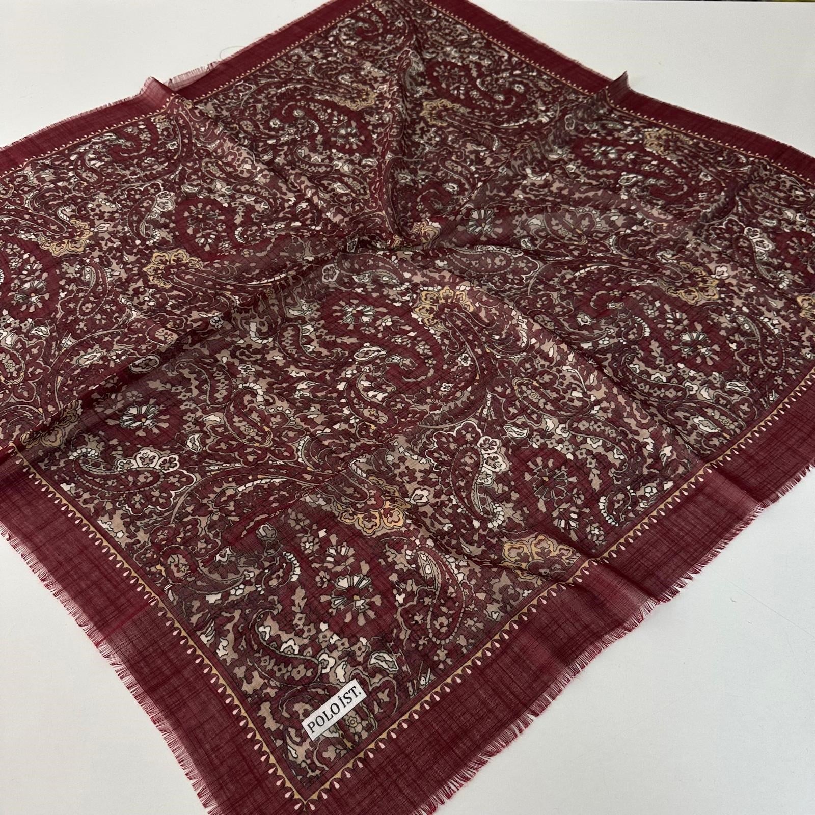 Polo İst. Pamuklu Flamlı Eşarp PFW4017