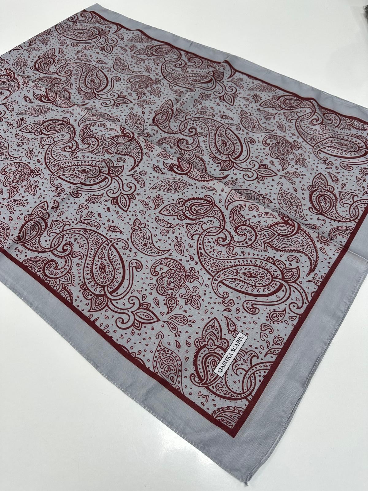QASHKA Soft Pamuklu Şal Etro Desen LBD1015
