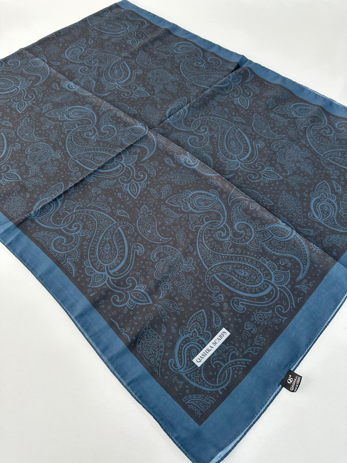 QASHKA Soft Pamuklu Şal Etro Desen LBD1011