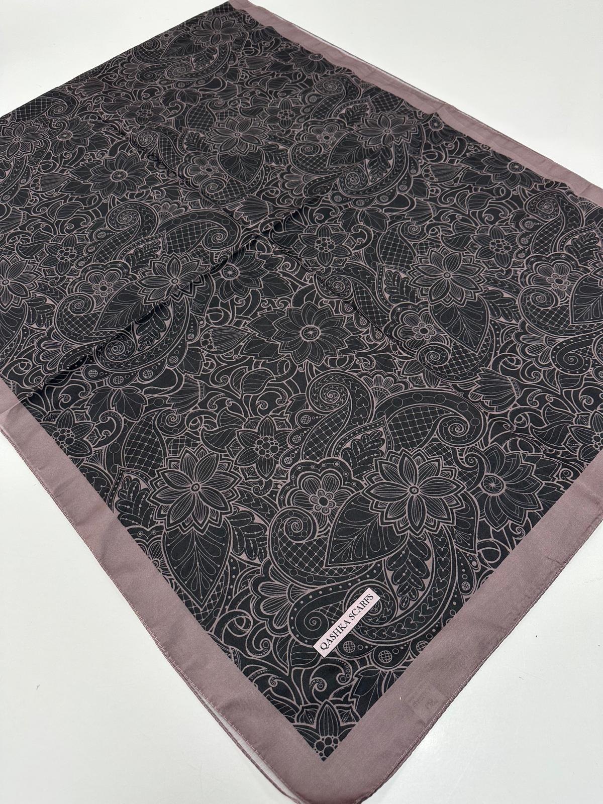 QASHKA Soft Pamuklu Şal Etro Desen LBD1119