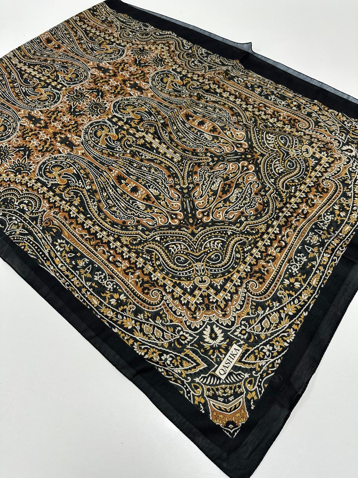 QASHKA Soft Pamuklu Şal Etro Desen LBD0911