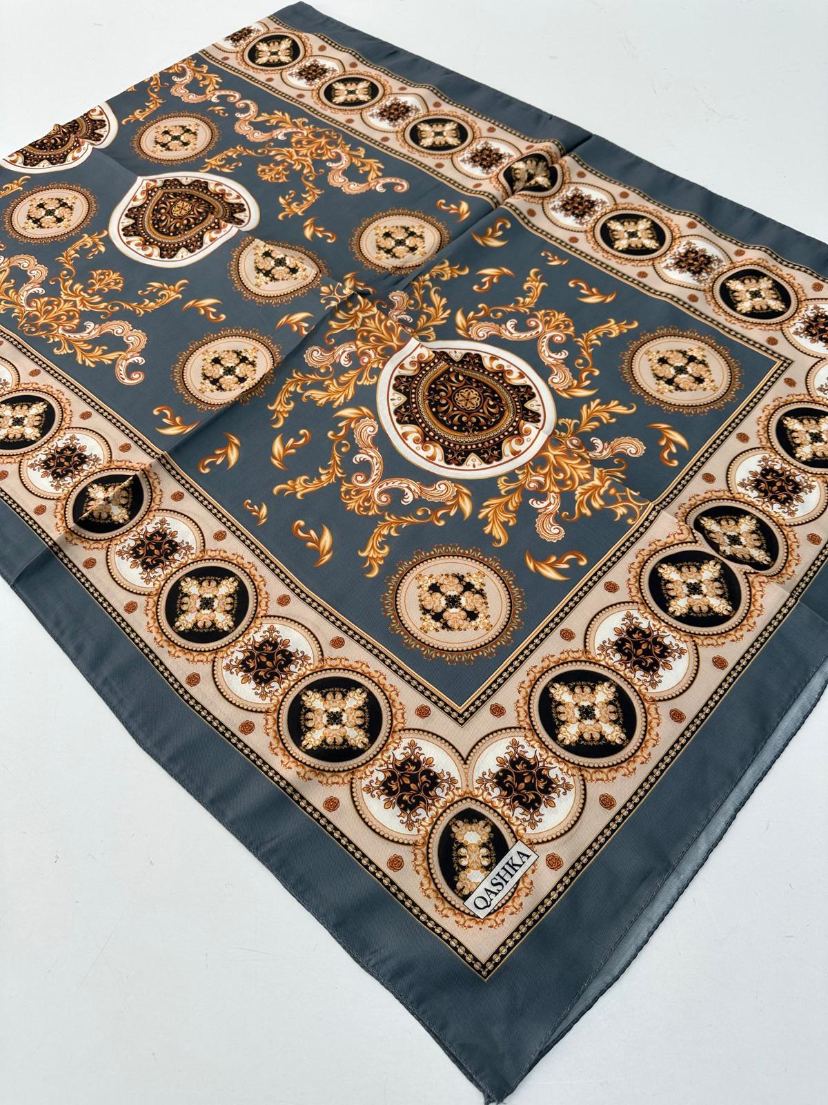 QASHKA Soft Pamuklu Şal Etro Desen LBD1311