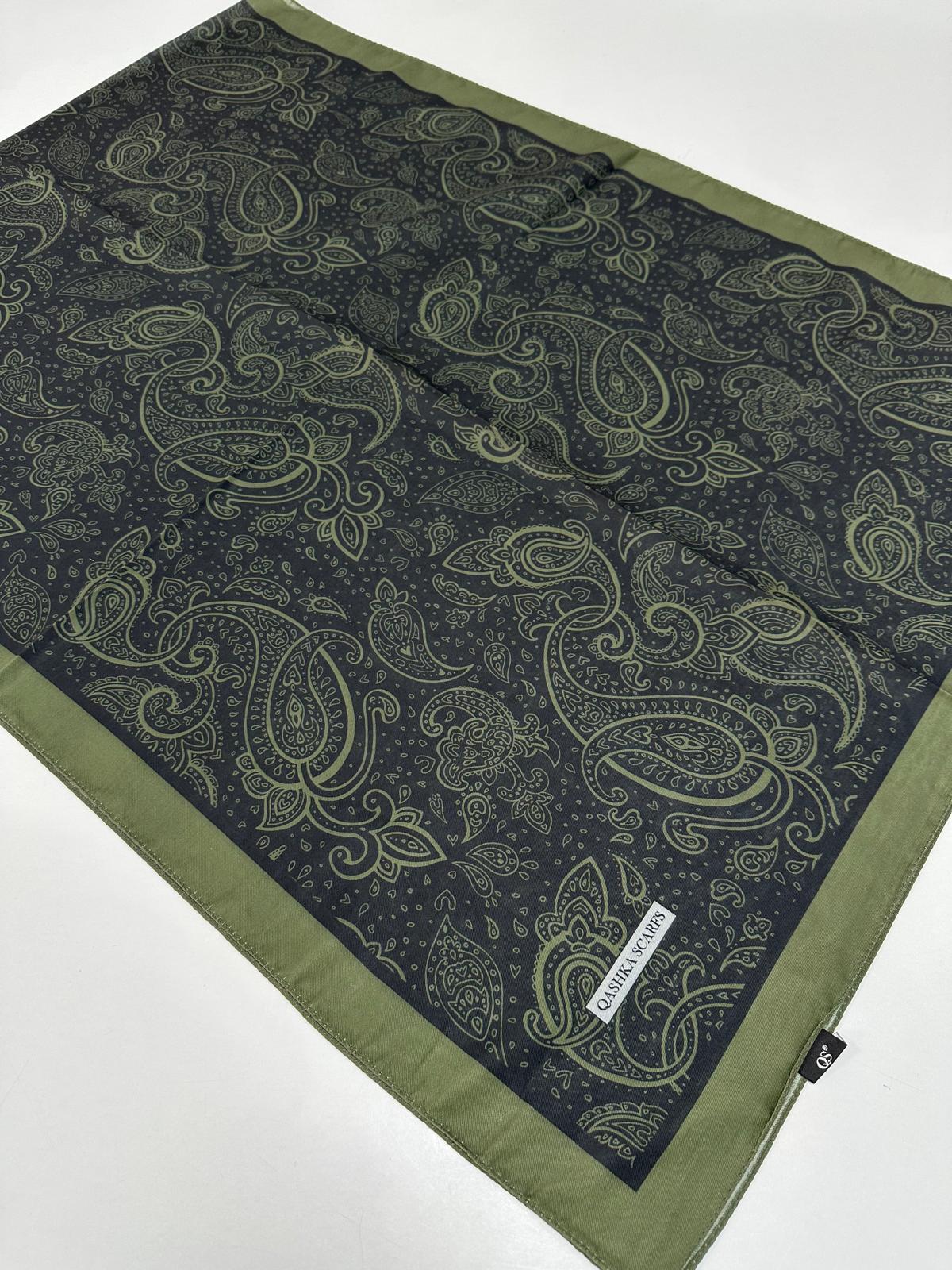 QASHKA Soft Pamuklu Şal Etro Desen LBD1019
