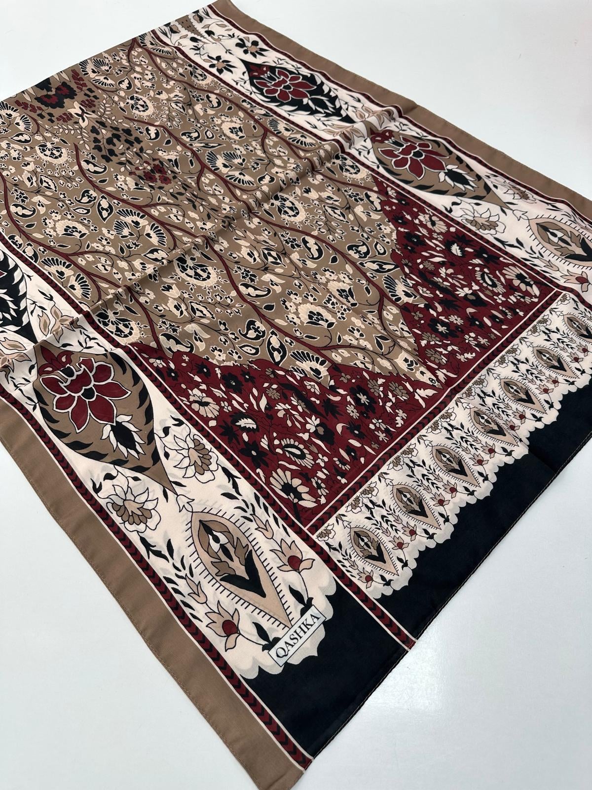 QASHKA Soft Pamuklu Şal Etro Desen LBD1526