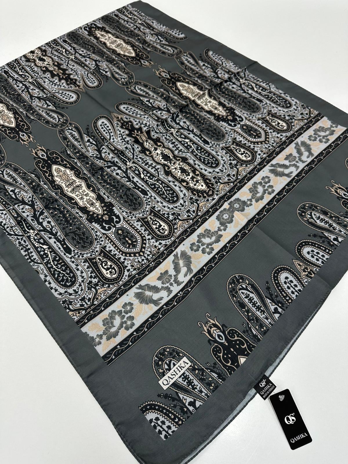 QASHKA Soft Pamuklu Şal Etro Desen LBD0605