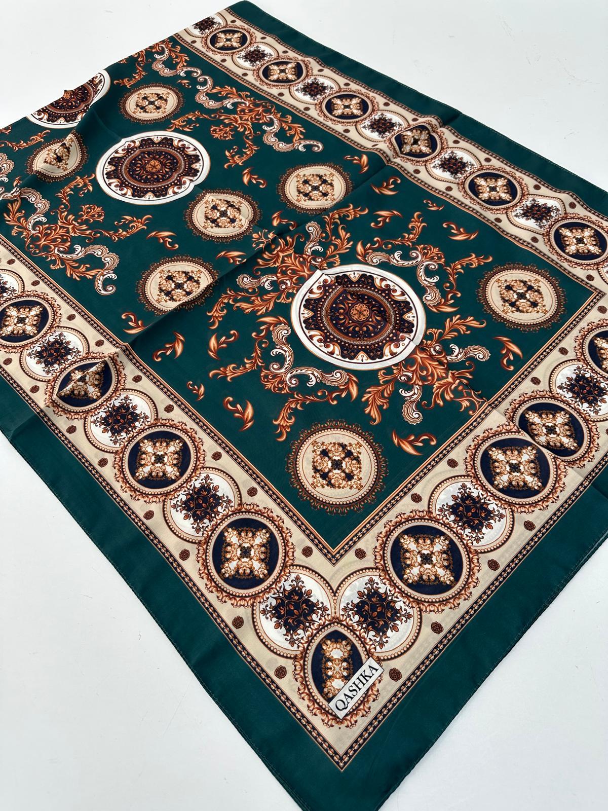 QASHKA Soft Pamuklu Şal Etro Desen LBD1321