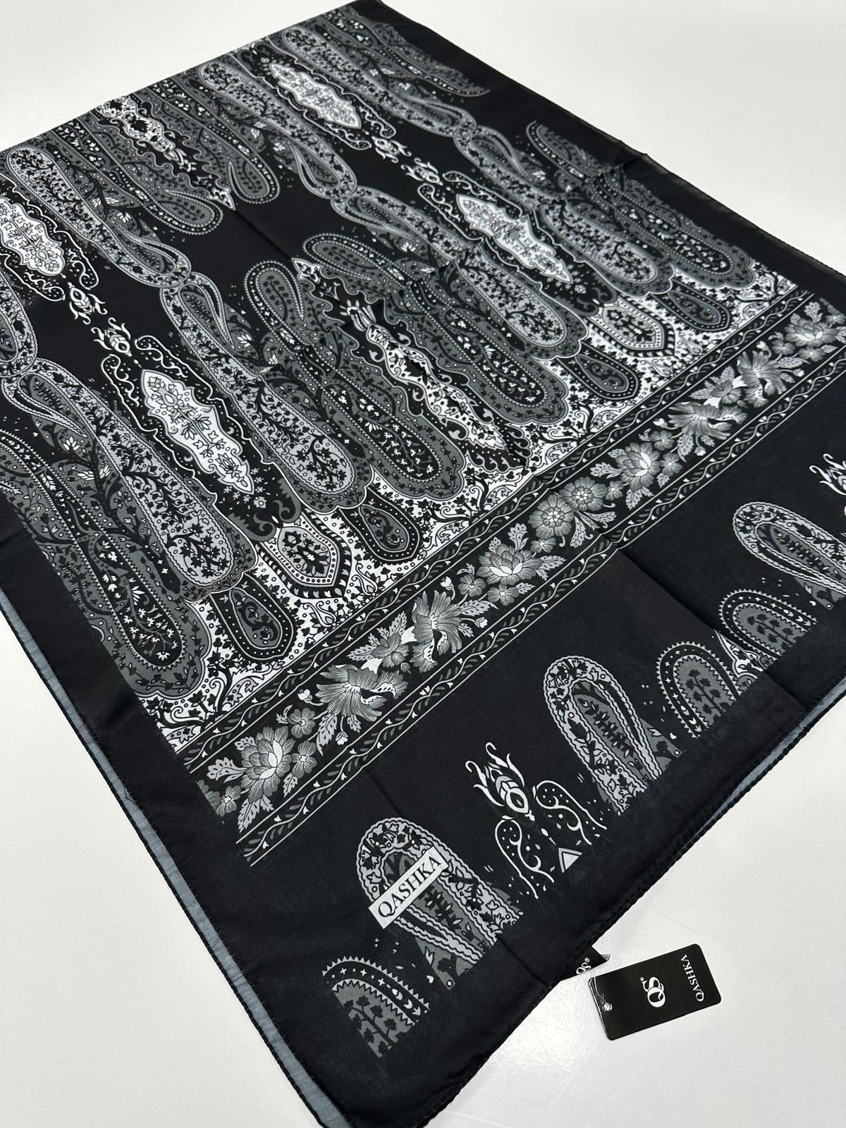 QASHKA Soft Pamuklu Şal Etro Desen LBD0616