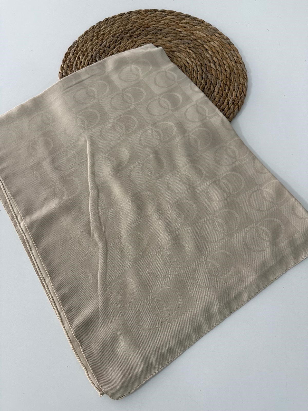 QASHKA Soft Pamuklu Şal Halka Desen LBD3519