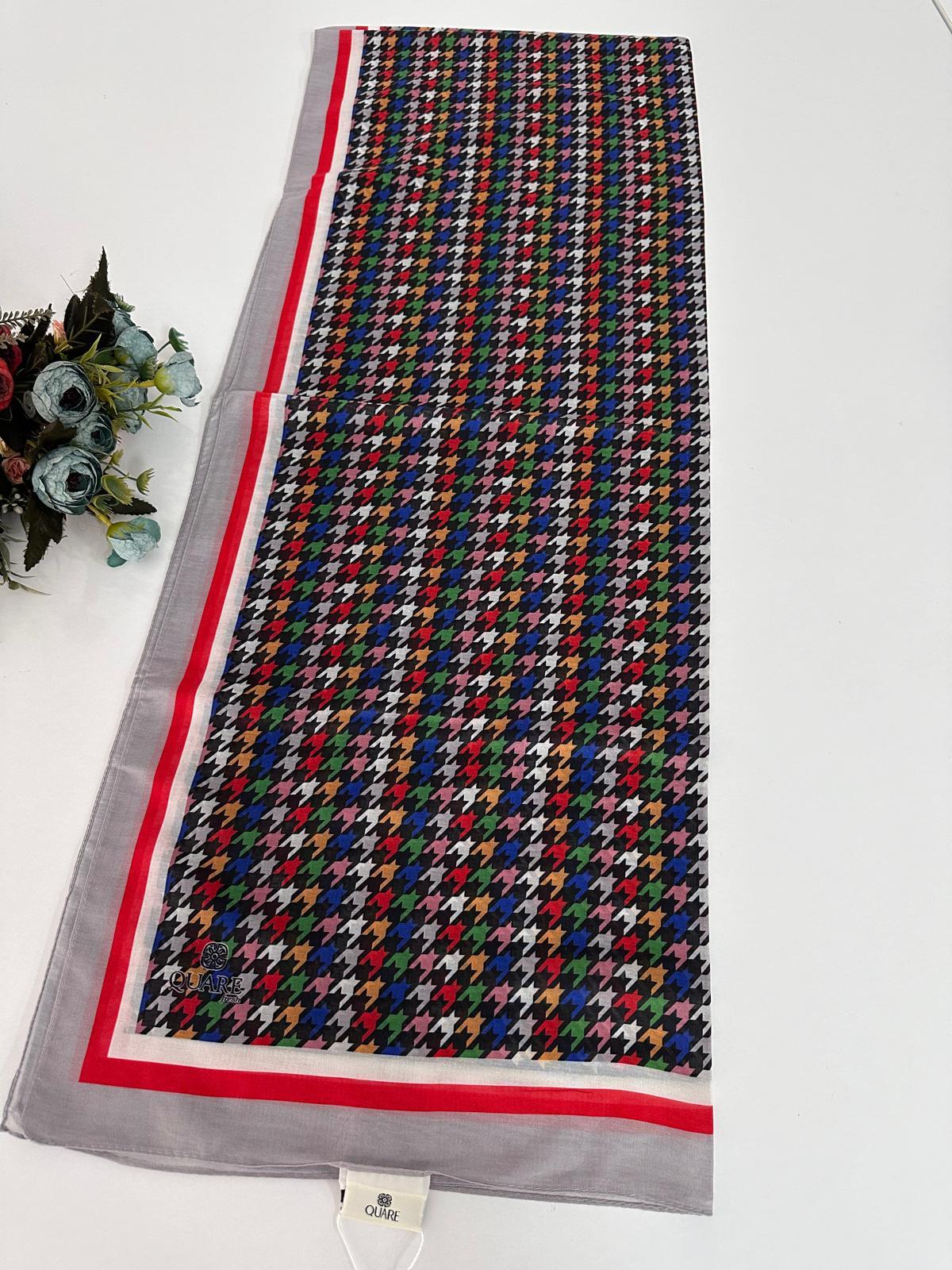 Quare Soft Pamuklu Desenli Şal LDSQ1005