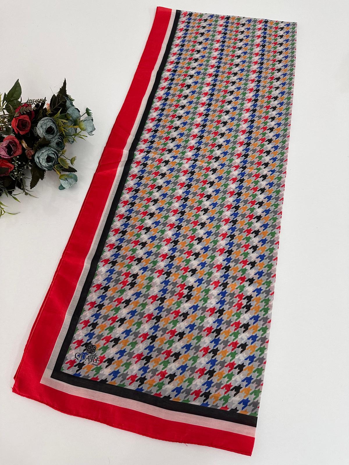 Quare Soft Pamuklu Desenli Şal LDSQ1008