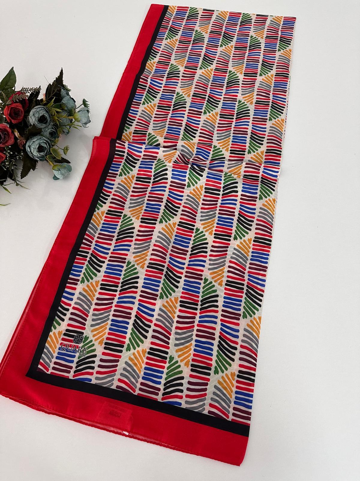 Quare Soft Pamuklu Desenli Şal LDSQ1108