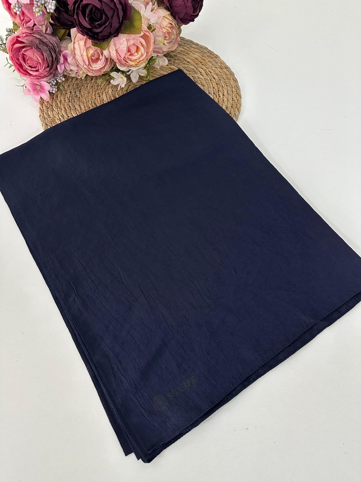 Scarfe Vual Şal Lacivert HVH0405