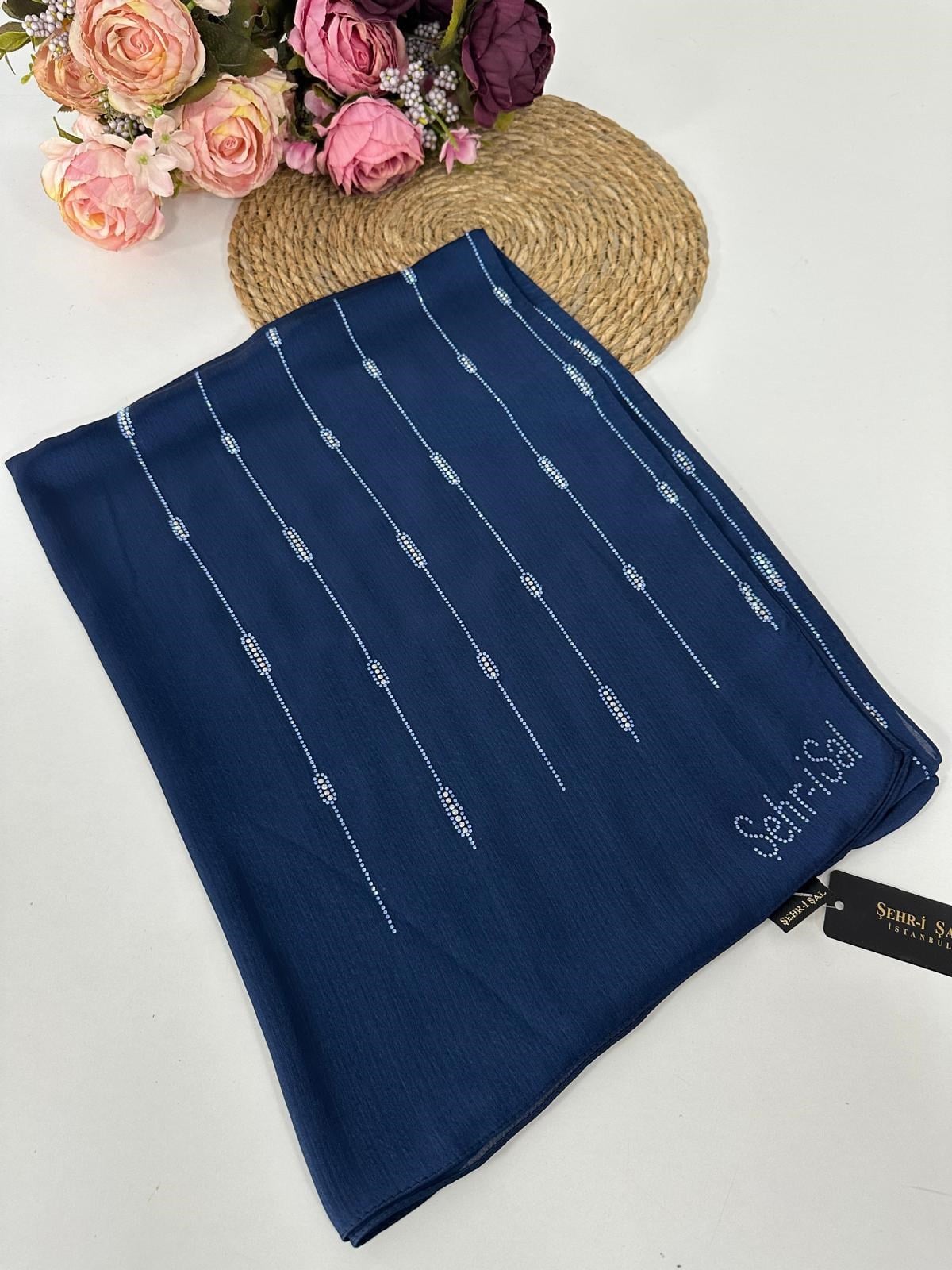 Şehri Şal Taşlı Abiye Şal ALS0404