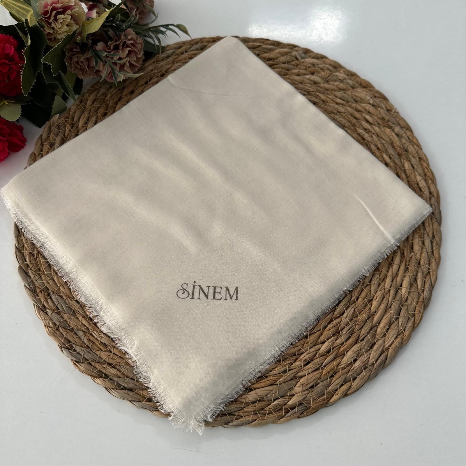 Sinem Düz Renk İnce Çekme Koton Pamuk Eşarp XTZ0125
