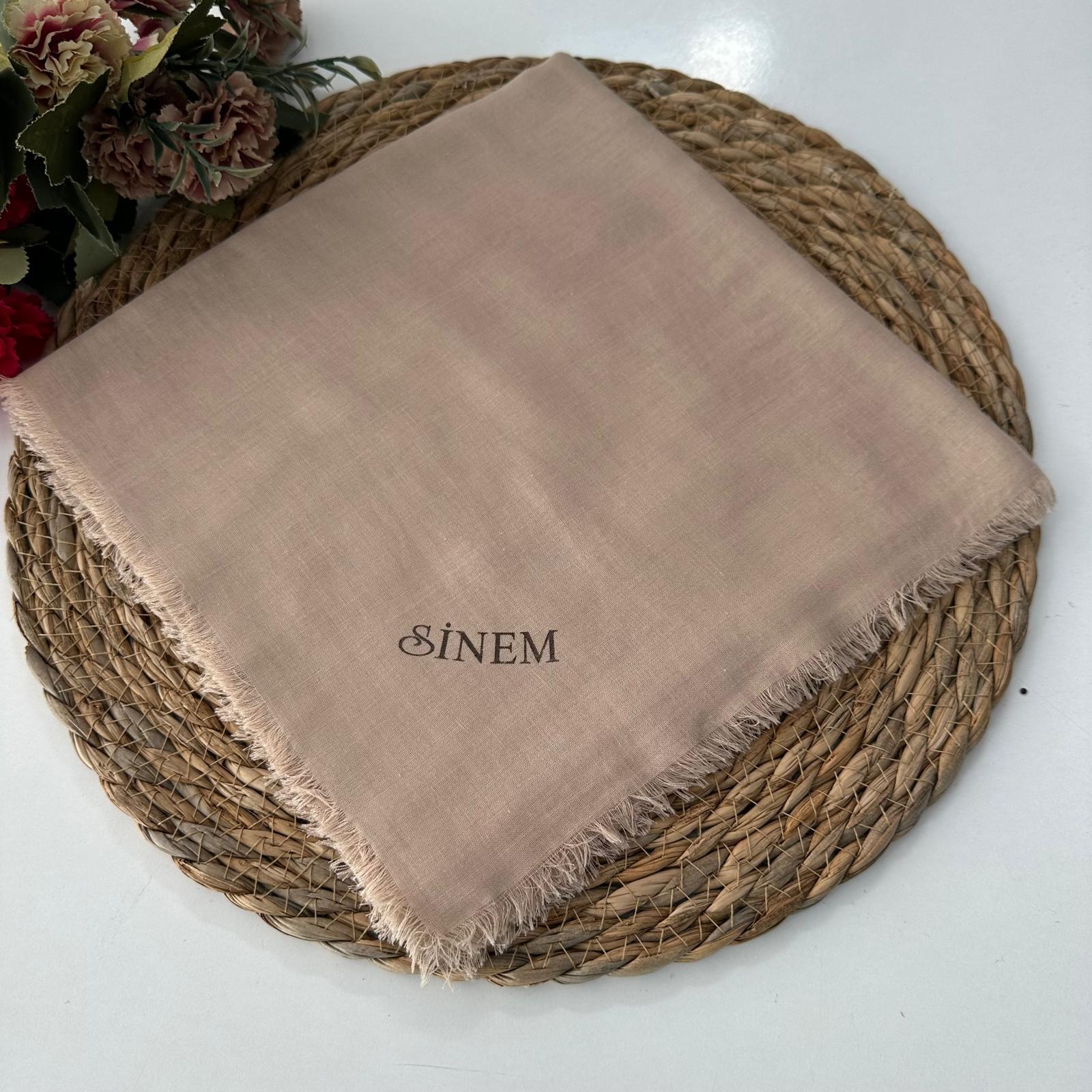 Sinem Düz Renk İnce Çekme Koton Pamuk Eşarp XTZ0111