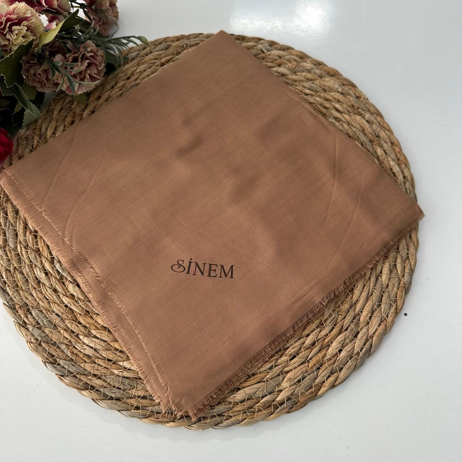 Sinem Düz Renk İnce Çekme Koton Pamuk Eşarp XTZ0105