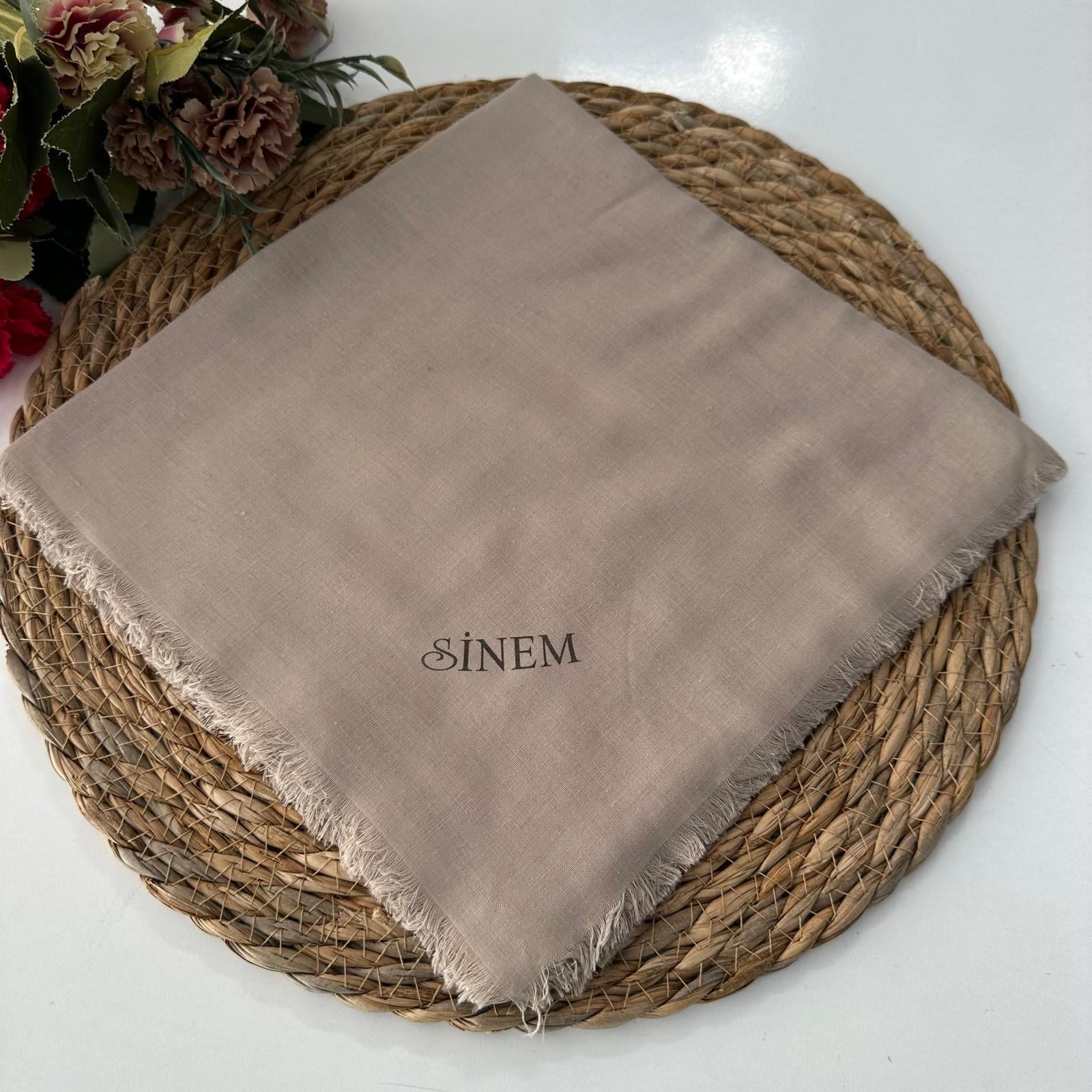 Sinem Düz Renk İnce Çekme Koton Pamuk Eşarp XTZ0119