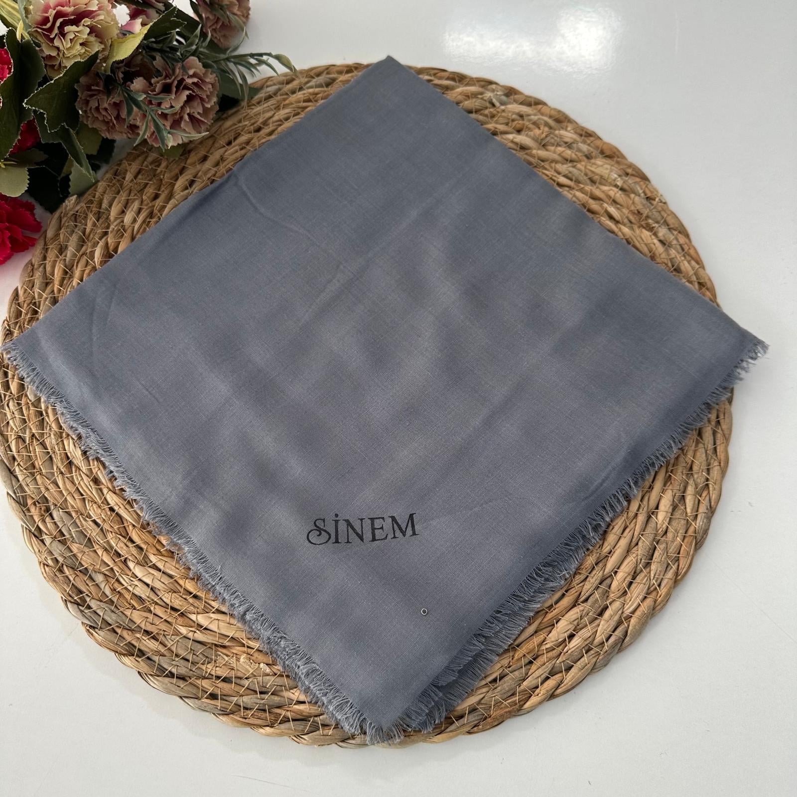 Sinem Düz Renk İnce Çekme Koton Pamuk Eşarp XTZ0113