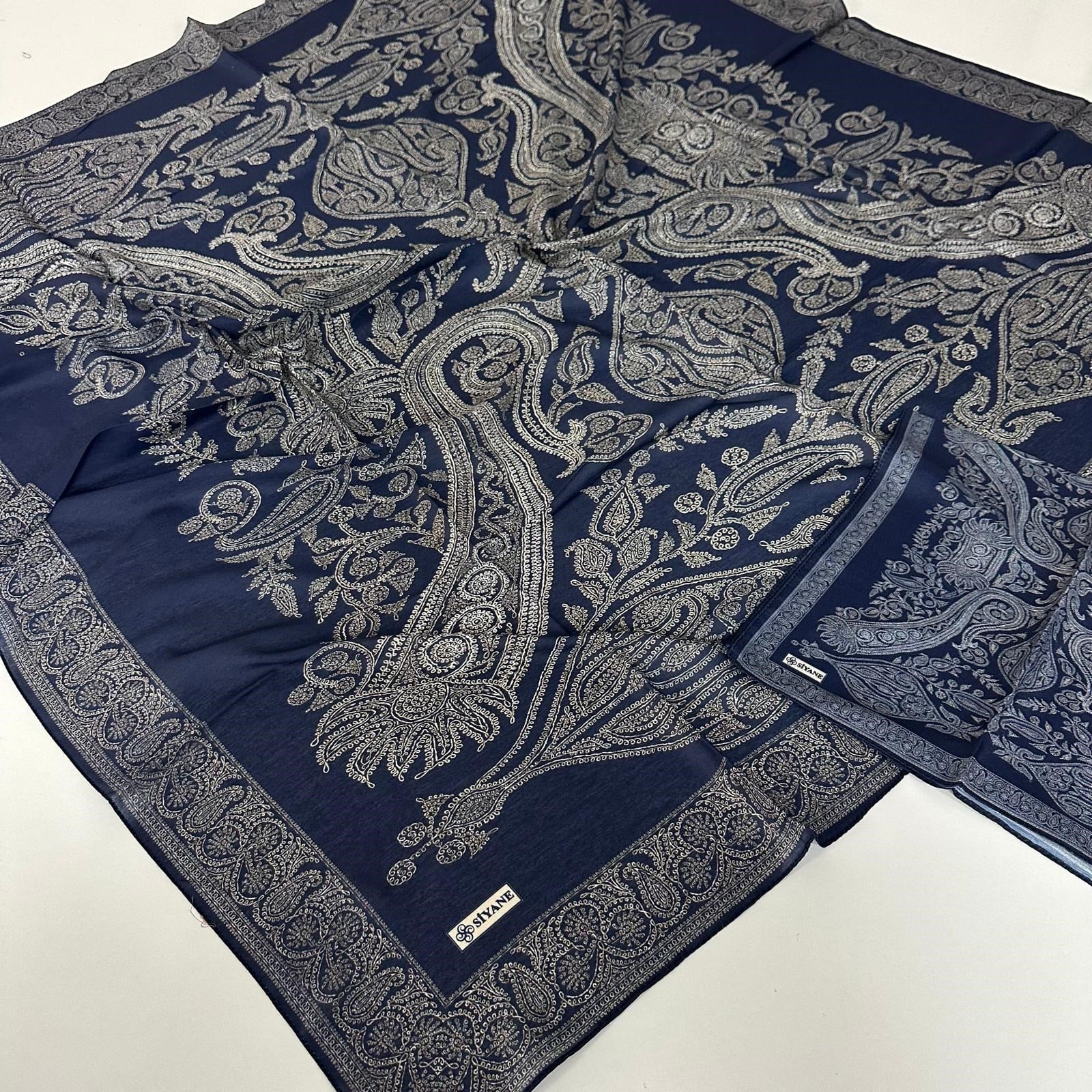 Siyane 120 cm Büyük Boy Eşarp Fular Hediyeli  BYK1207
