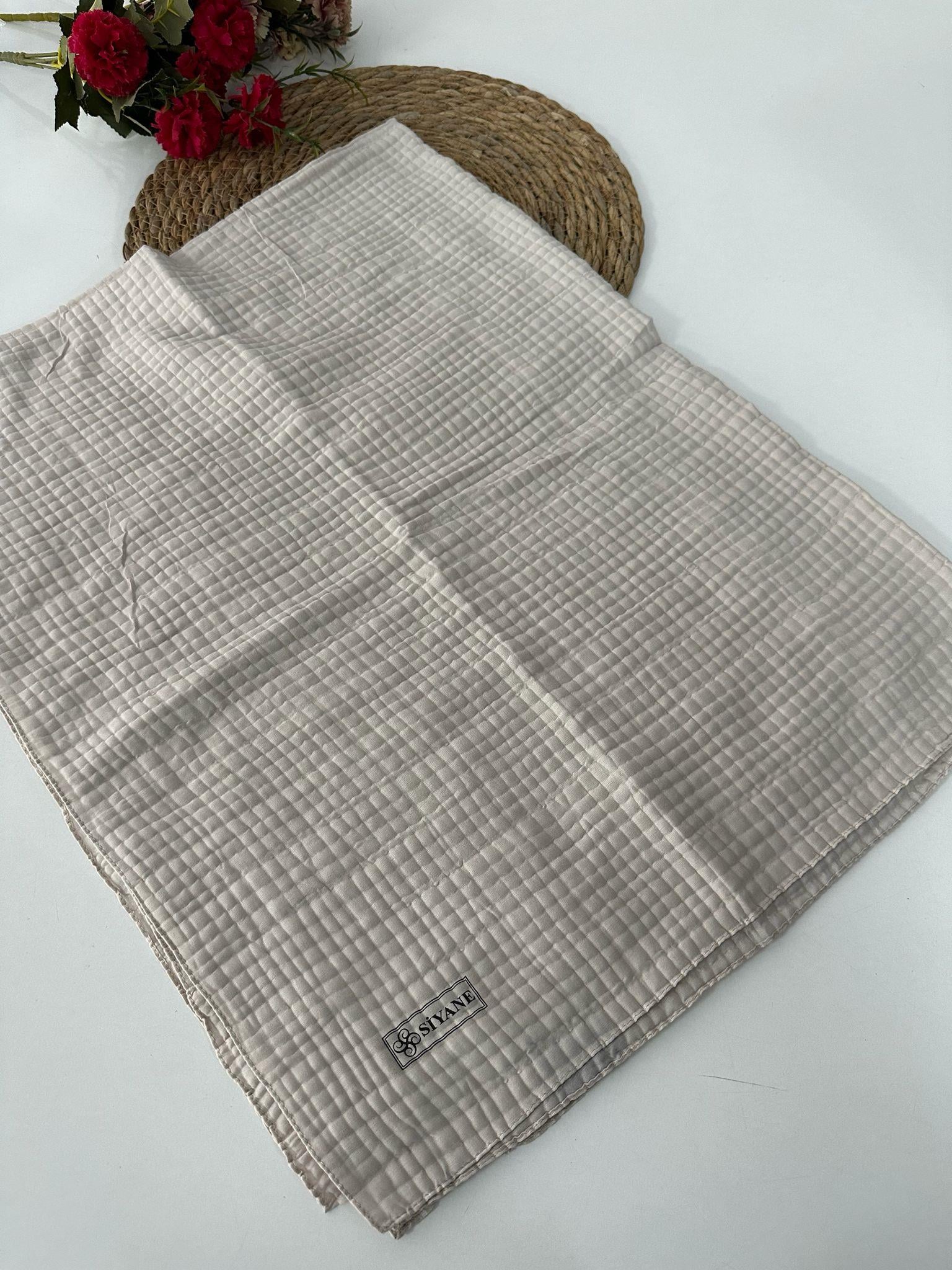 Siyane Müslin Şal Ekru LBM0231