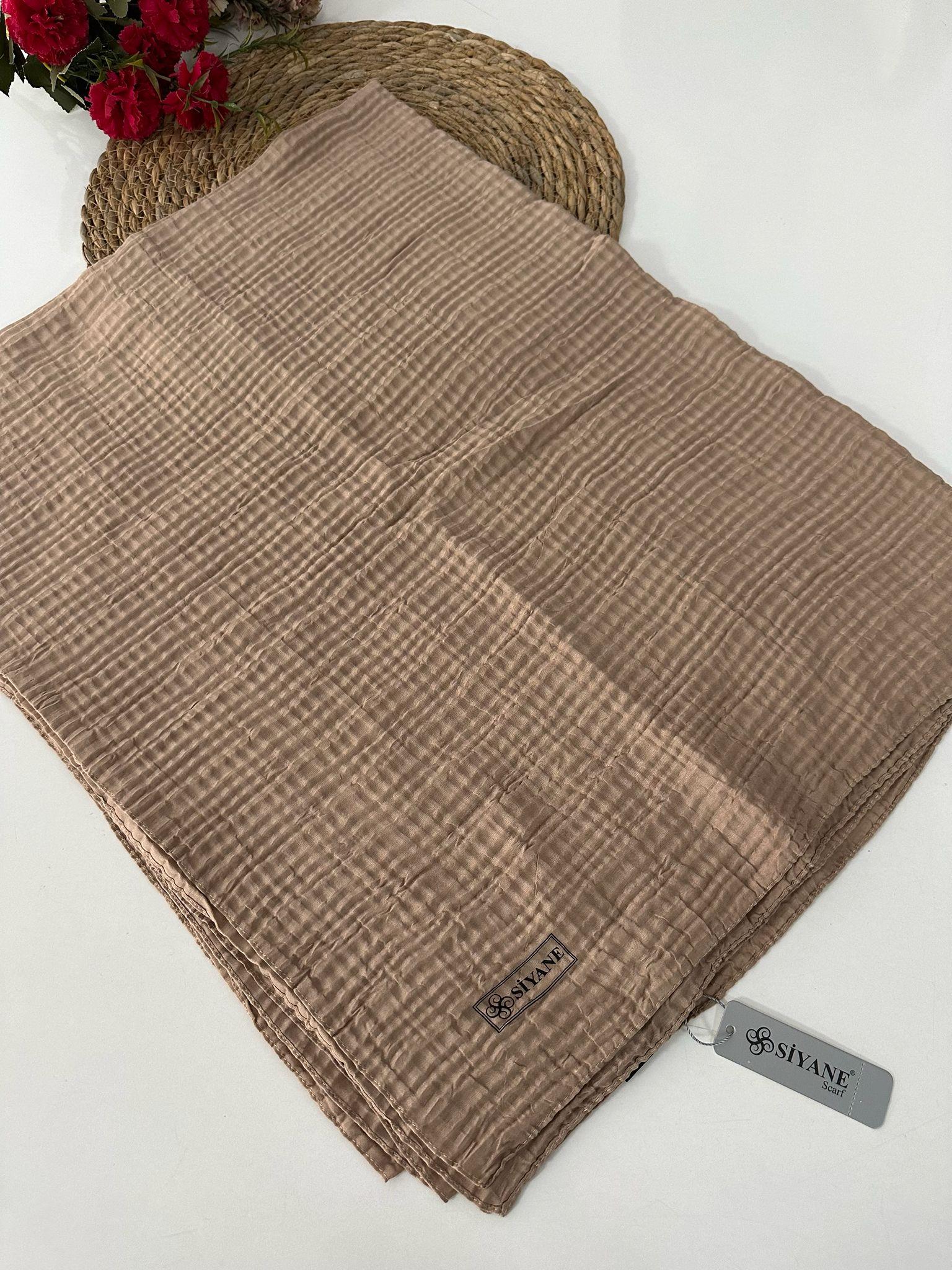 Siyane Müslin Şal Karamel LBM0218