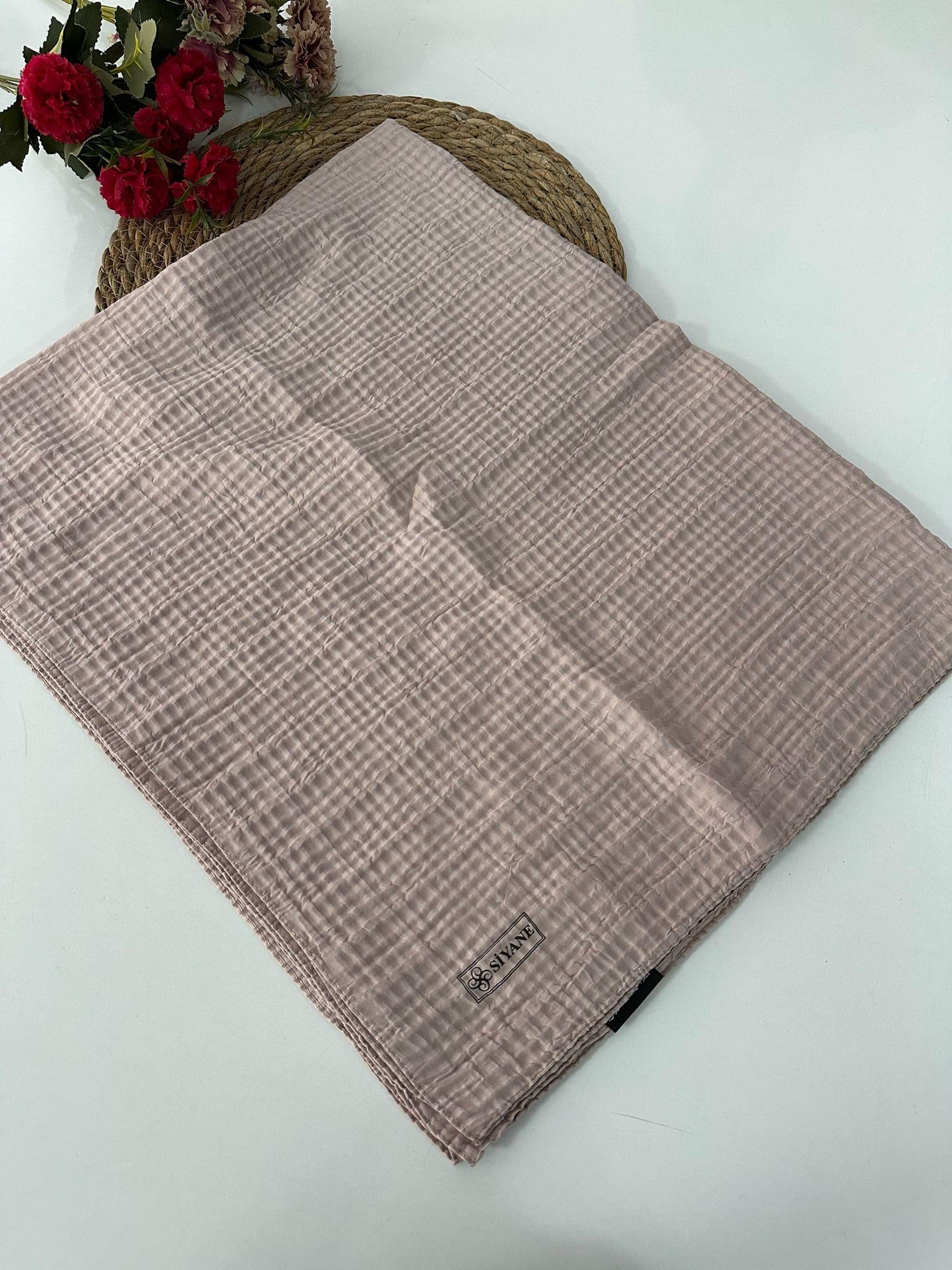 Siyane Müslin Şal Pudra LBM0217